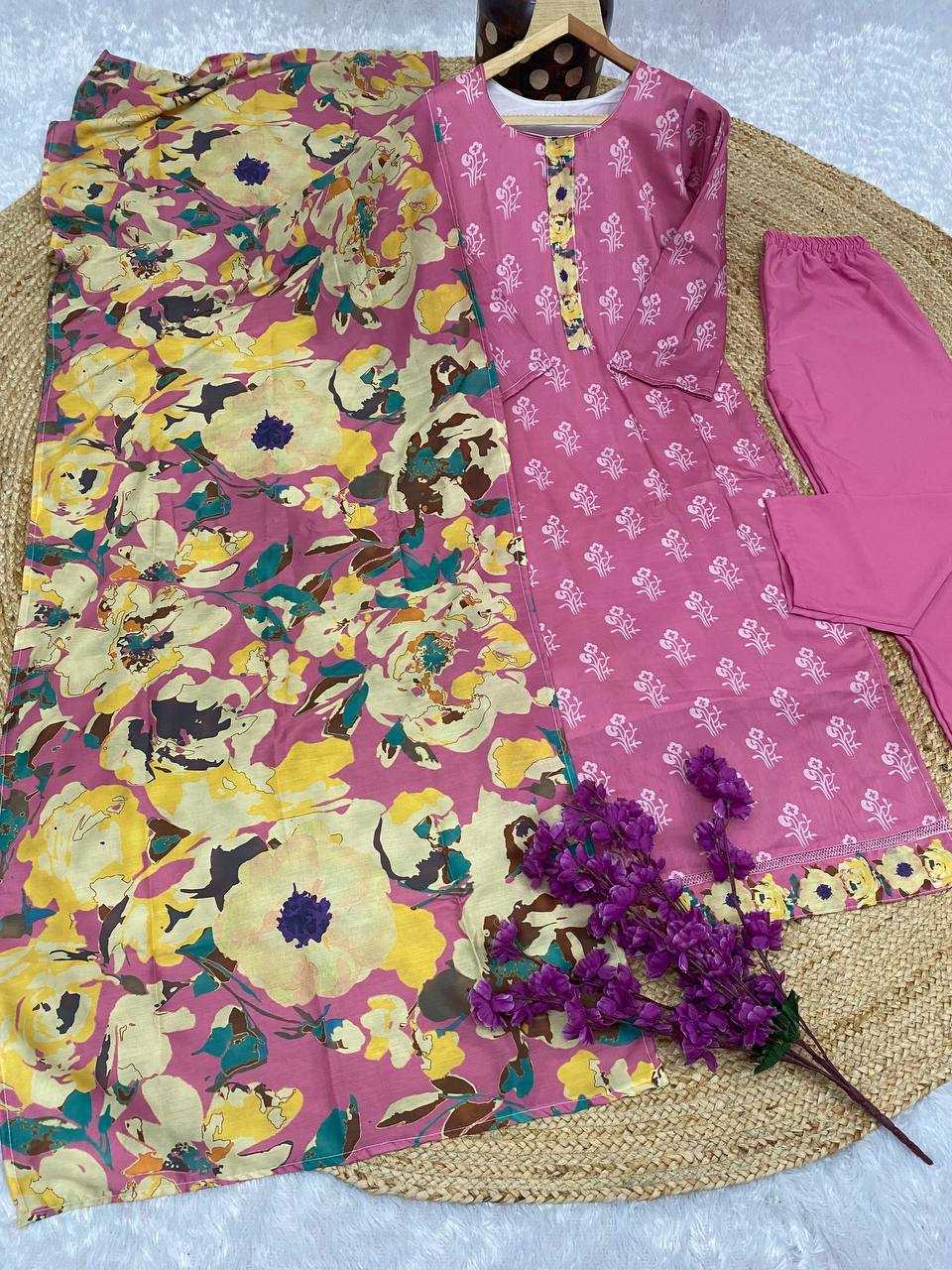 YNF MUSLIN KESH164 G68 SUITS & DRESSES WHOLESALE PRINTED LADIES LONG KURTI PINK SALWAR SUITS MANUFACTURE