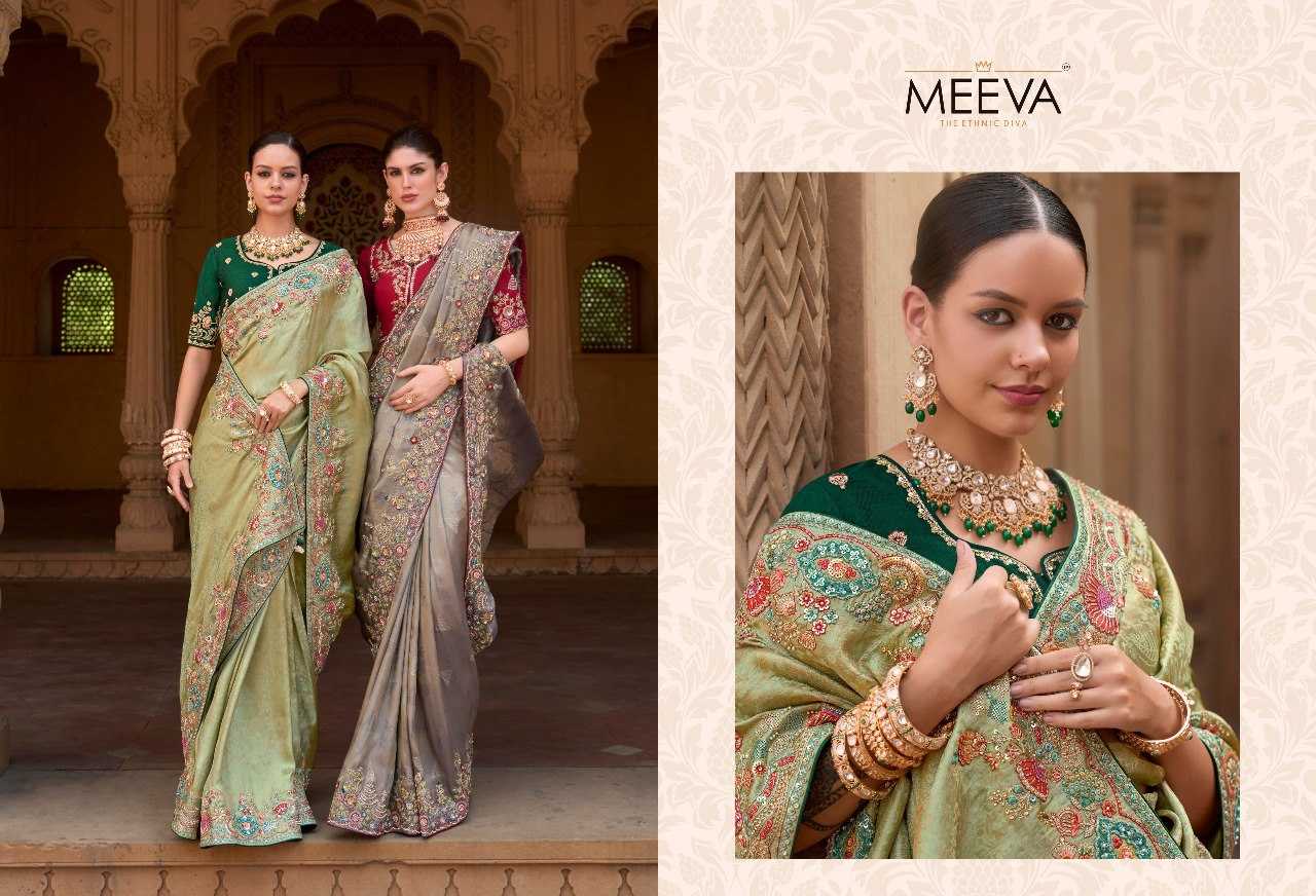 YNF ORGANZA SILK MEEVA KESH235 MUGDA CLOTHING BRANDS WHOLESALE SAREES MANUFACTURER