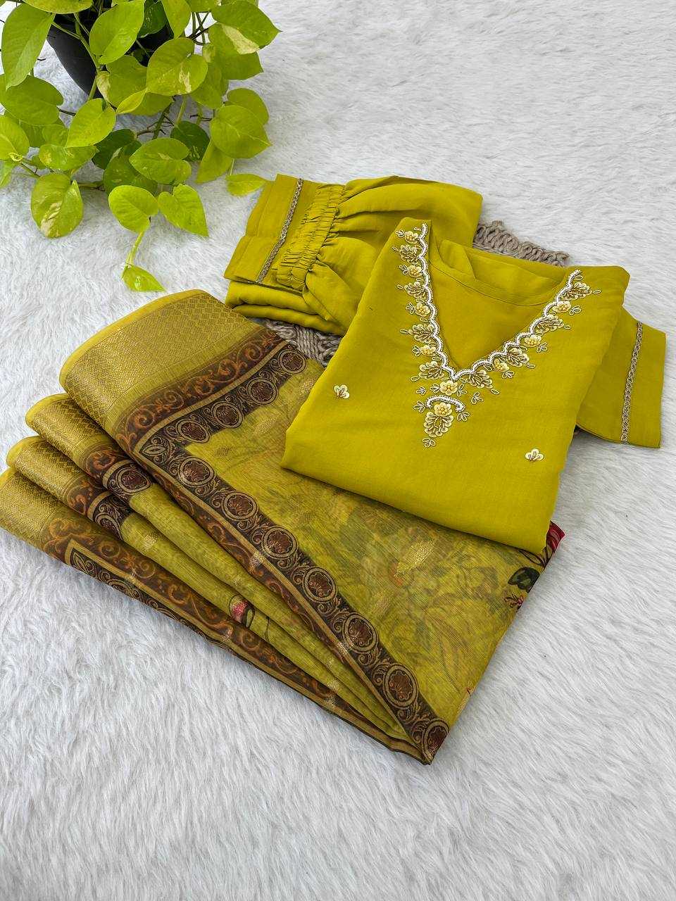 YNF PREMIUM ROMAN SILK KESH240 386 SUITS & DRESSES WHOLESALE LADIES SILK LONG KURTI MEHENDI SUITS MANUFACTURE