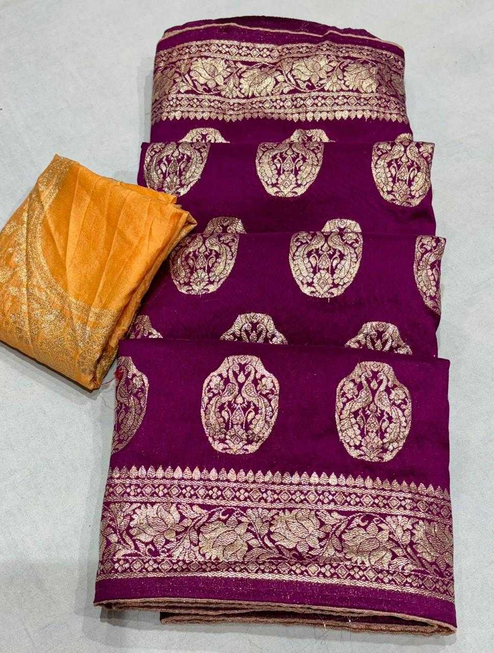 YNF PURE JORHAT RIN152 NSD70 SAREES WHOLESALE LADIES BUTTA ZARI BORDER ZARI SAREES MANUFACTURER