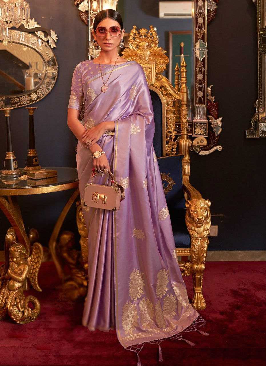 YNF SATIN SAREE KESH209 BHC06 SAREES WHOLESALE DESIGNER SATIN PURPLE SAREES MANUFACTURER