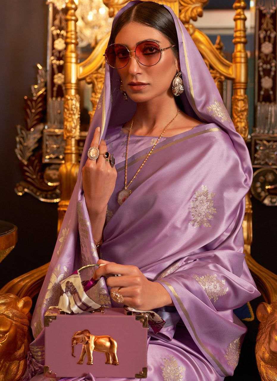 YNF SATIN SAREE KESH209 BHC06 SAREES WHOLESALE DESIGNER SATIN PURPLE SAREES MANUFACTURER