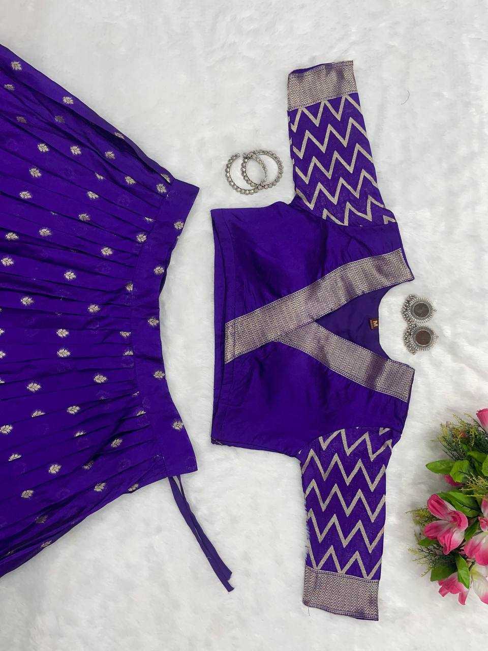 YNF SILK KESH224 188 LEHENGAS WHOLESALE FANCY TRADITIONAL SILK LEHENGA WITH BLOUSE PURPLE LEHENGAS MANUFACTURER