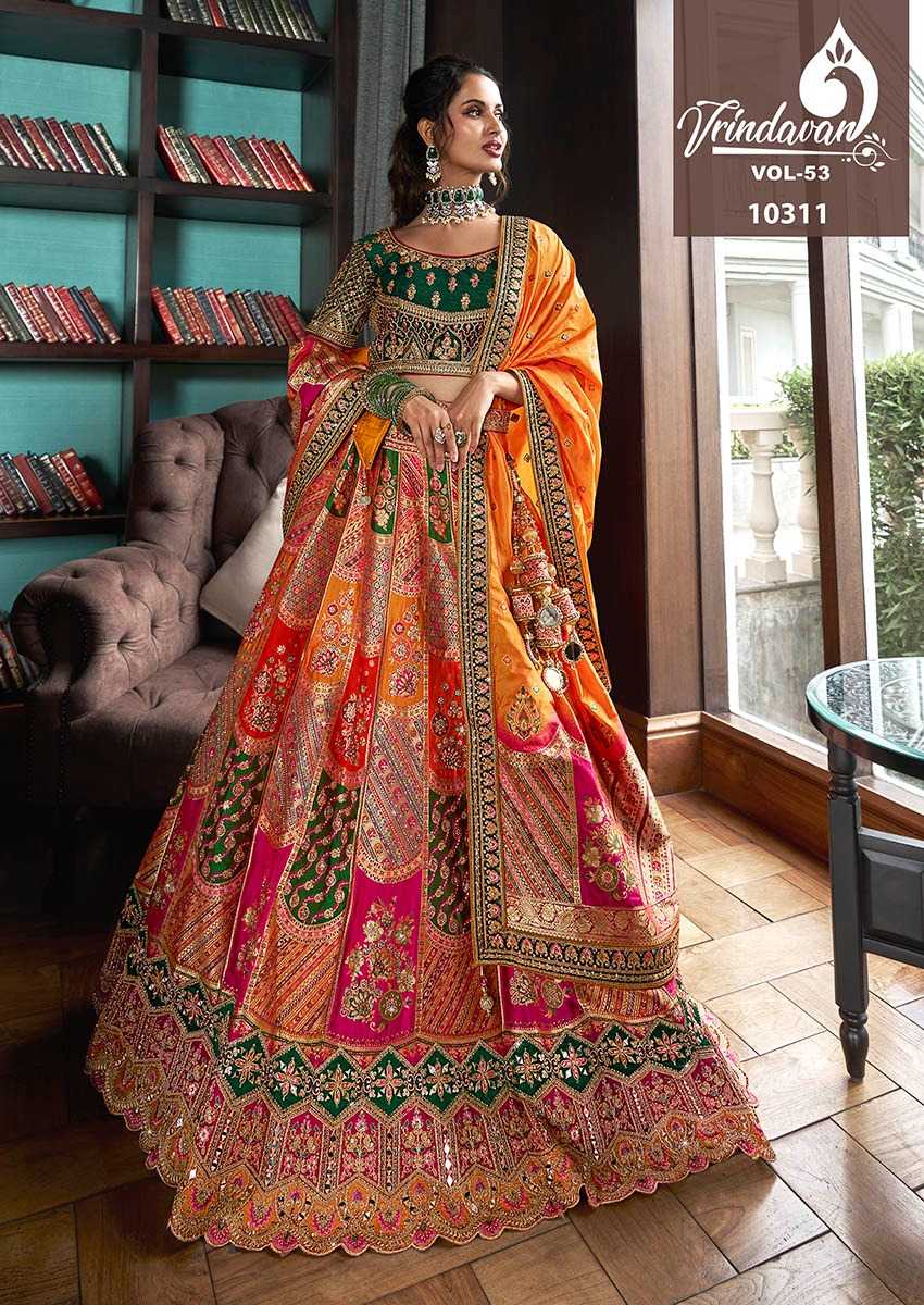 YNF SOFT SILK VRINDAVAR KESH235 VOL 53 CLOTHING BRANDS WHOLESALE LEHENGA MANUFACTURER