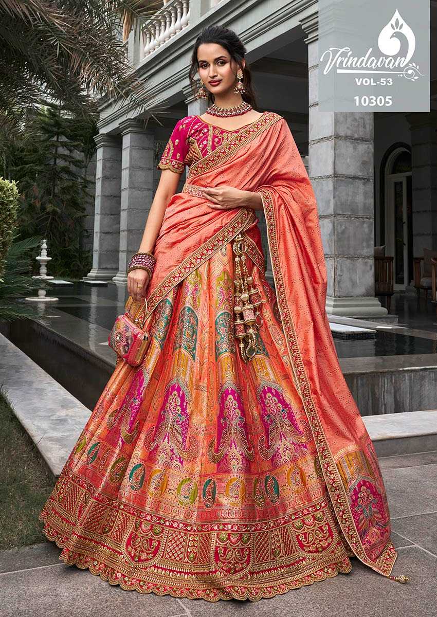 YNF SOFT SILK VRINDAVAR KESH235 VOL 53 CLOTHING BRANDS WHOLESALE LEHENGA MANUFACTURER