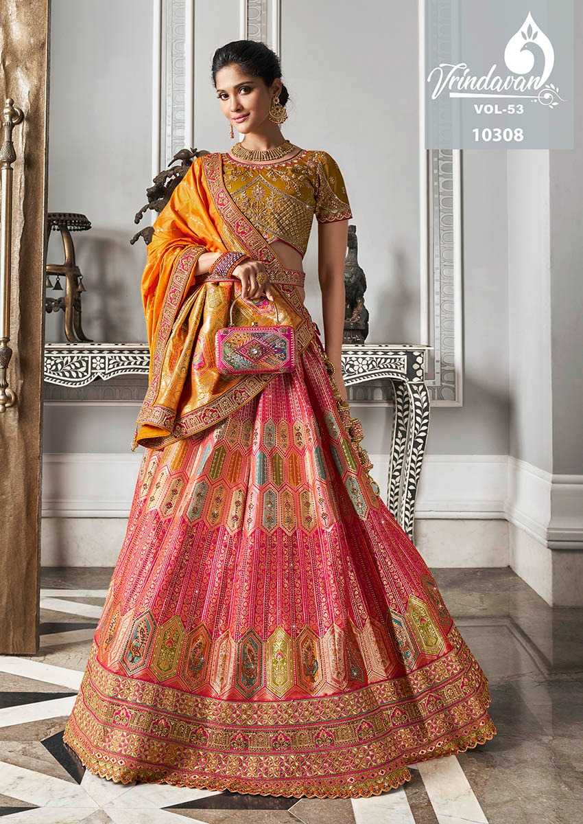 YNF SOFT SILK VRINDAVAR KESH235 VOL 53 CLOTHING BRANDS WHOLESALE LEHENGA MANUFACTURER