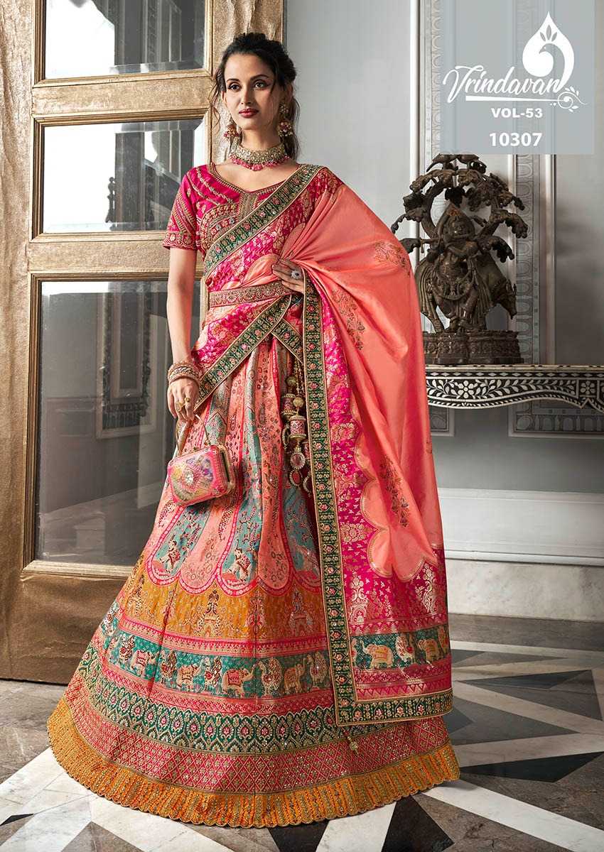 YNF SOFT SILK VRINDAVAR KESH235 VOL 53 CLOTHING BRANDS WHOLESALE LEHENGA MANUFACTURER