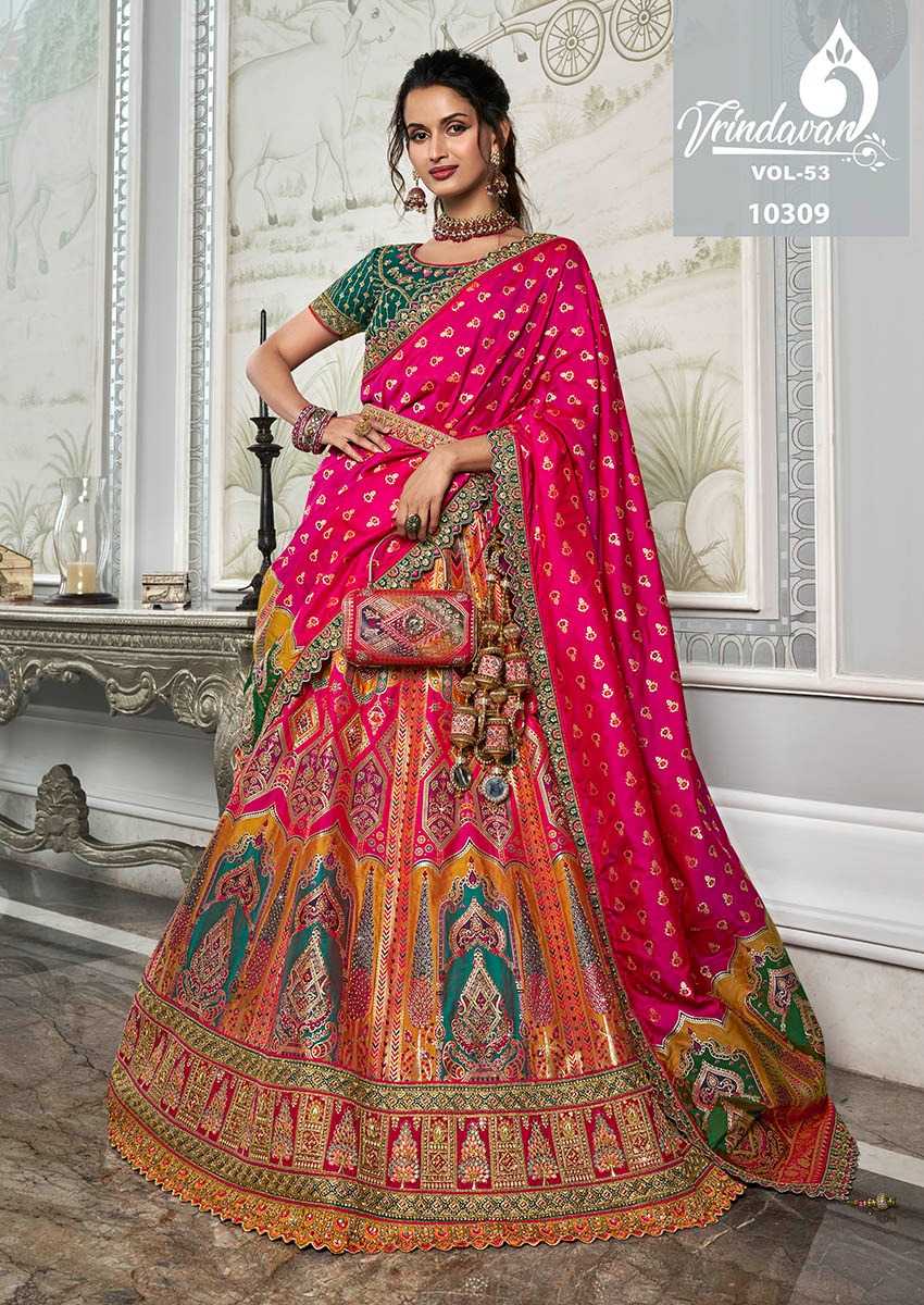 YNF SOFT SILK VRINDAVAR KESH235 VOL 53 CLOTHING BRANDS WHOLESALE LEHENGA MANUFACTURER