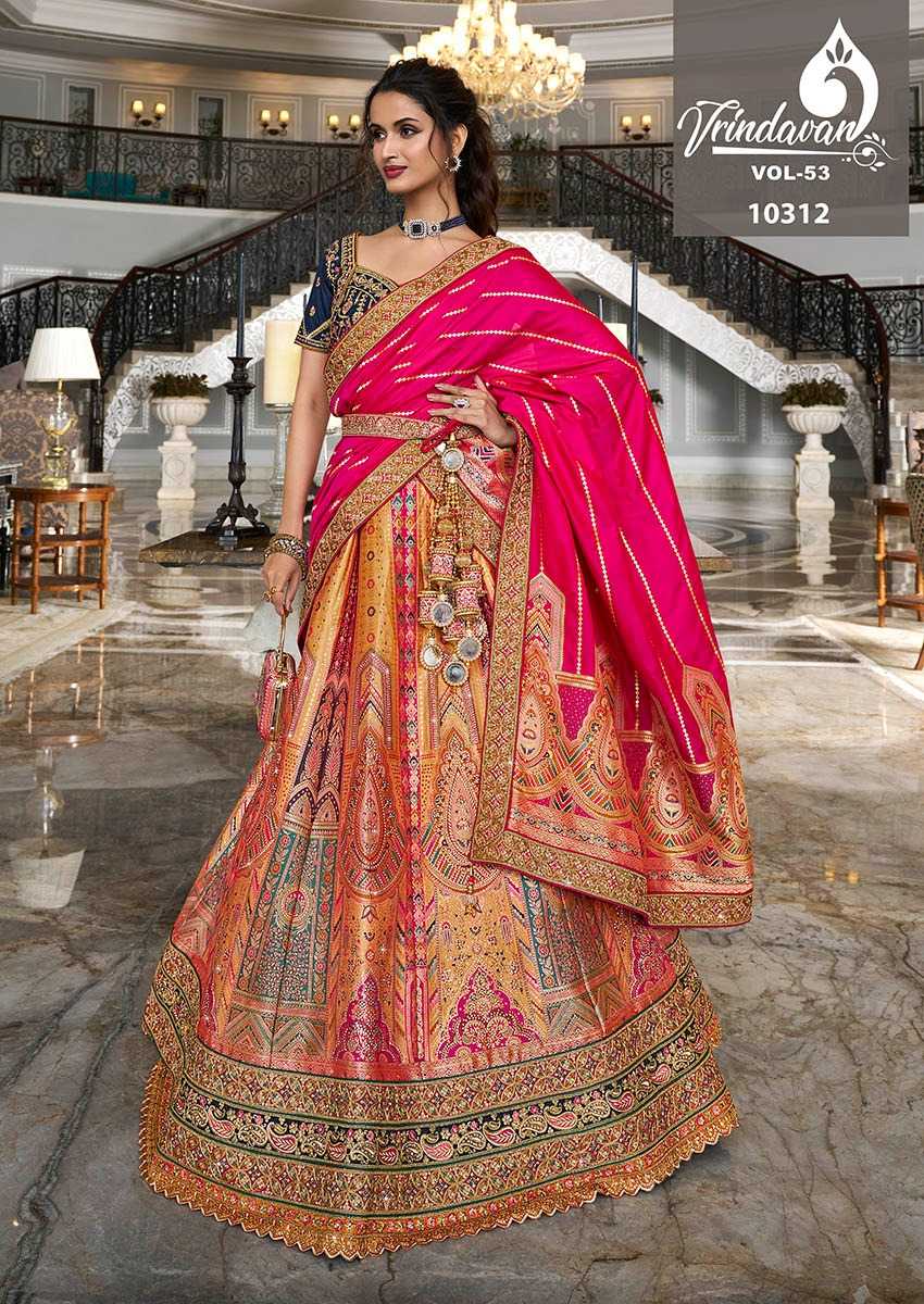 YNF SOFT SILK VRINDAVAR KESH235 VOL 53 CLOTHING BRANDS WHOLESALE LEHENGA MANUFACTURER