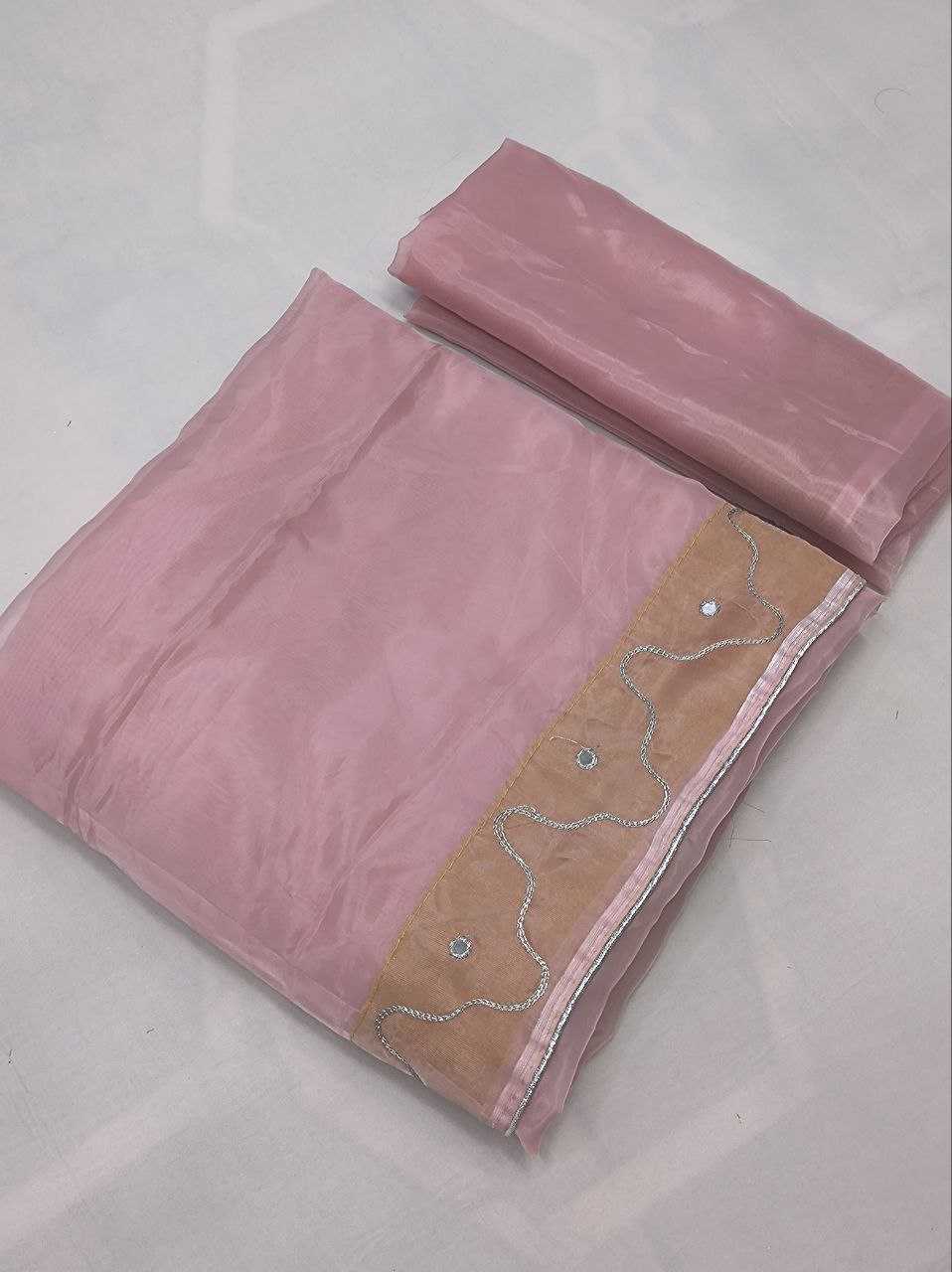 YNF TISSUE SILK KESH188 9135 SAREES WHOLESALE FANCY TISSUE SILK PLAIN LACE BORDER SILK PINK SAREES  MANUFACTURER