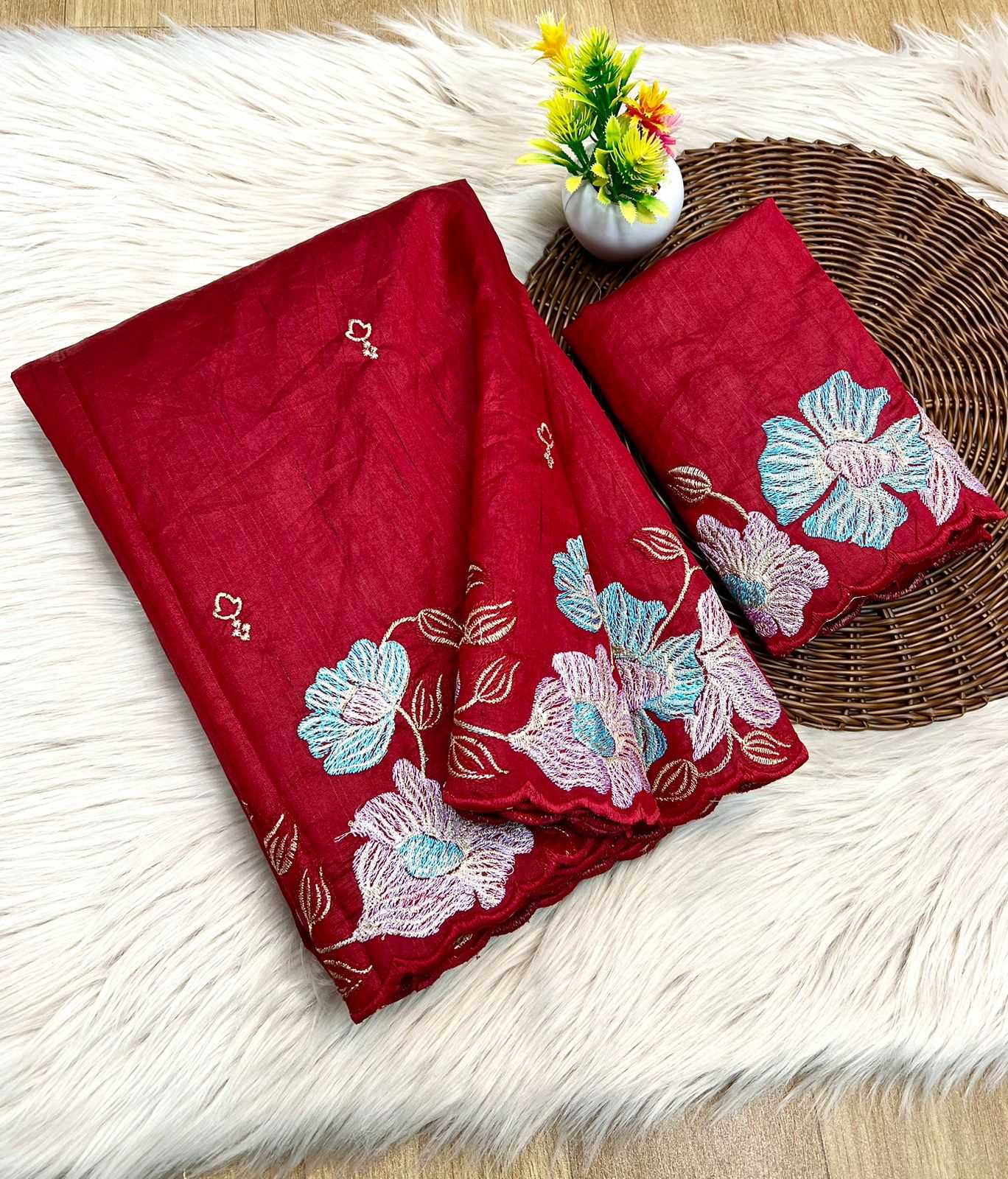 YNF TUSSAR SILK RIN104 APE86 SILK SAREES WHOLESALE SOFT SILK TUSSAR SILK TRADITIONAL SILK EMBROIDERED SILK SAREES MANUFACTURER