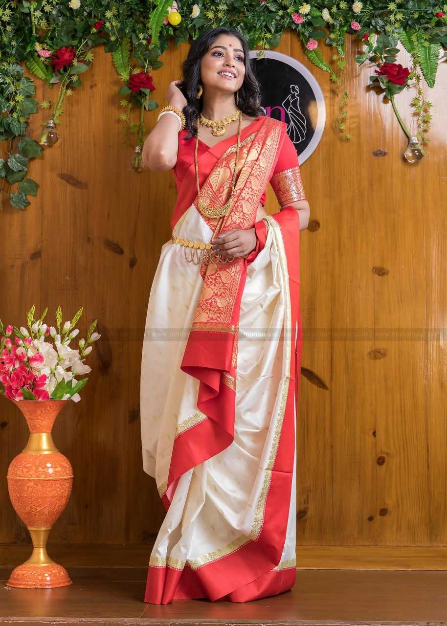 YNF BANARASI SOFT SILK RIN132 156 SILK SAEES WHOLESALE BANARASI SILK WHITE SILK TRADITIONAL SAREES MANUFACTURER