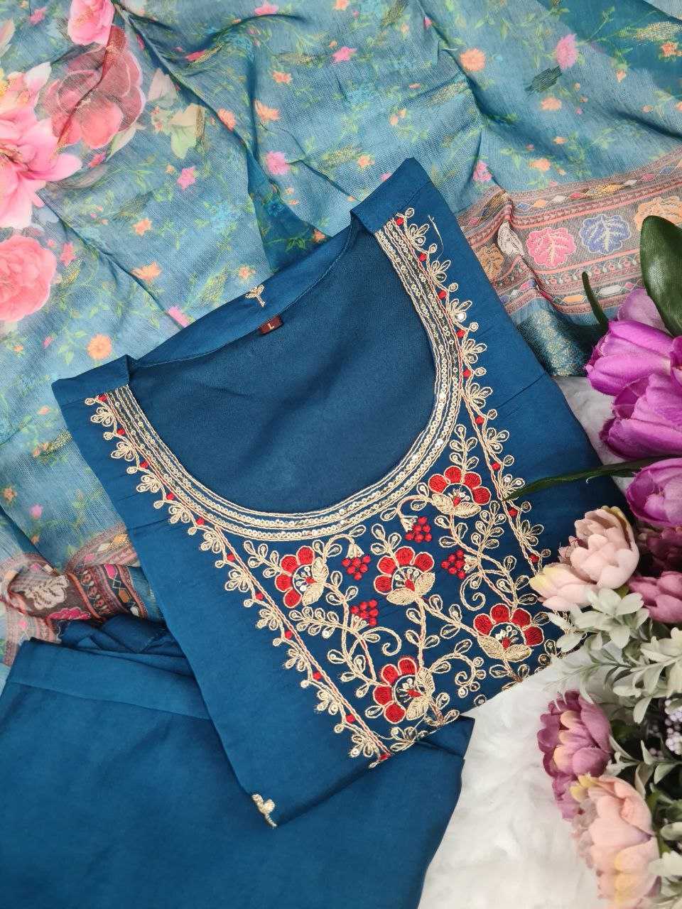 YNF CHANDERI COTTON KESH174 KASHMIRA SUITS & DRESSES WHOLESALE LONG KURTI EMBROIDERY CHANDERI LADIES SALWAR SUITS MANUFACTURE