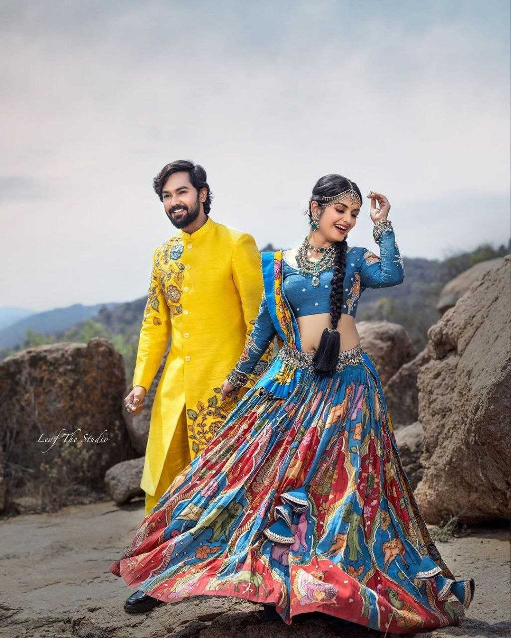 YNF CHINON KESH189 VET20 LEHENGAS WHOLESALE KALAMKARI TRADITIONAL PRINTED SILK LEHENGAS MANUFACTURER