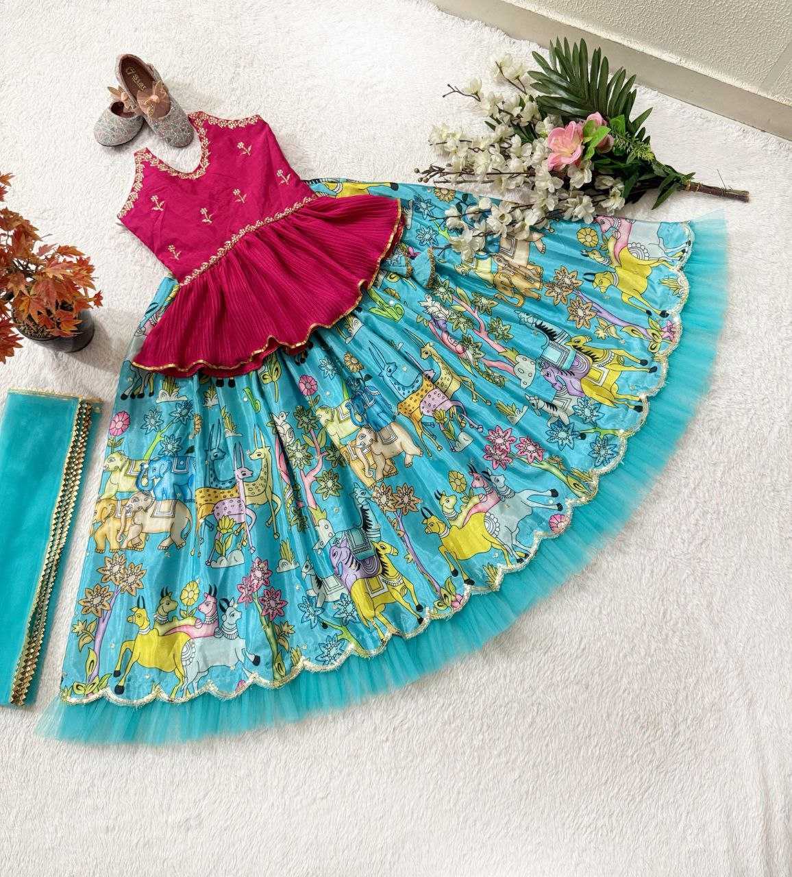 YNF CHINON SILK KESH168 MNT49 KIDS WEAR WHOLESALE KIDS LEHENGA KIDS TRADITIONAL OUTFITS KIDS LEHENGA CHOLI KIDS FESTIVE WEAR KIDS WEDDING OUTFITS MANUFACTURER