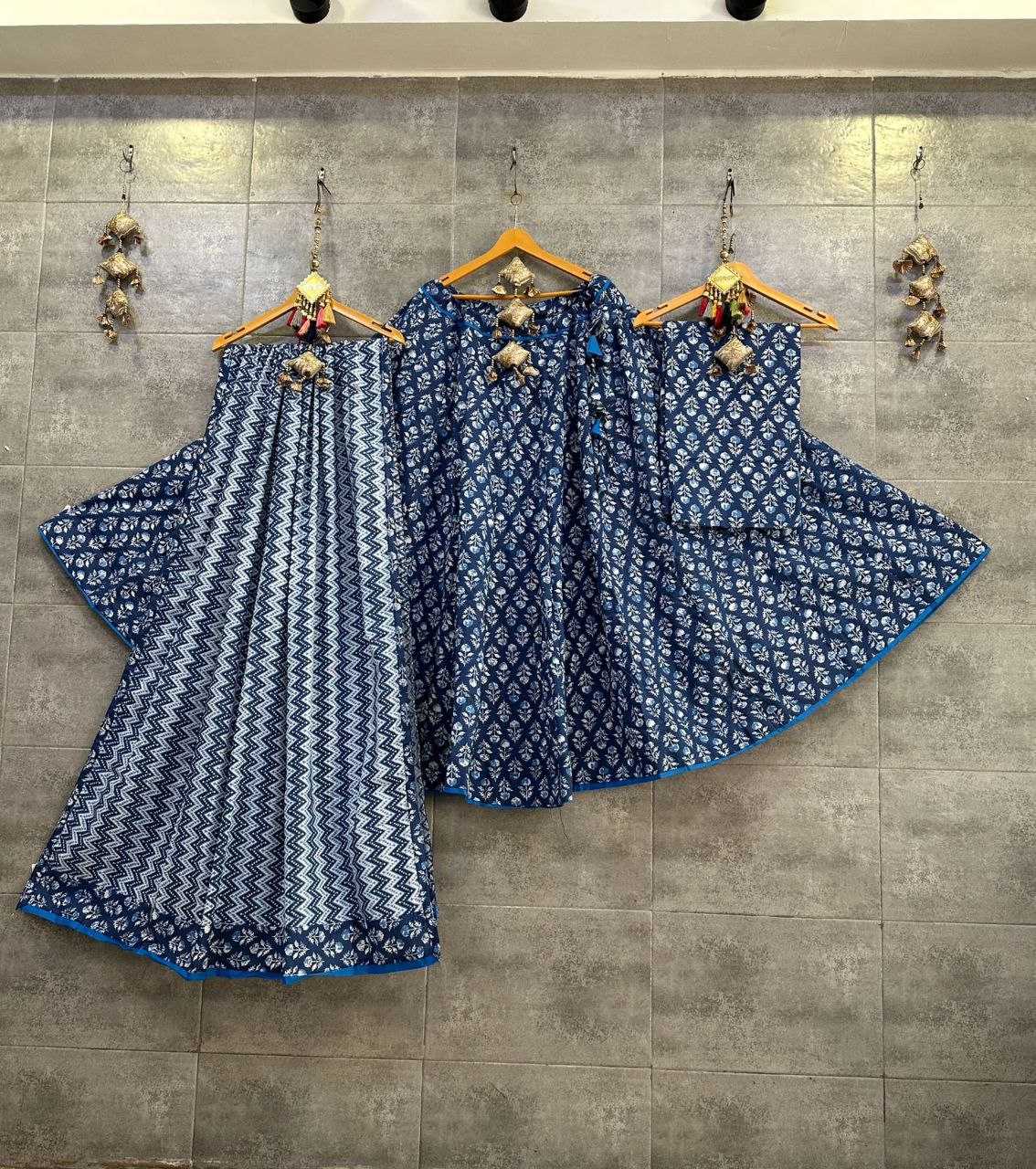 YNF COTTON KESH179 AHB119 LEHENGAS WHOLESALE TRADITIONAL PRINTED CHANIYTA CHOLI LEHENGAS MANUFACTURER