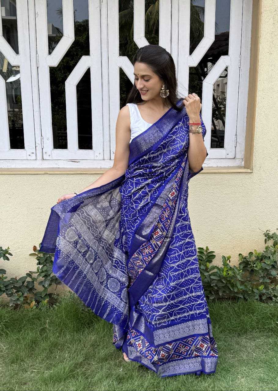 YNF COTTON SILK KESH117 RWC47 SAREES WHOLESALE SILK ZARI BORDER SILK COTTON FESTIVE BLUE SAREES MANUFACTURER