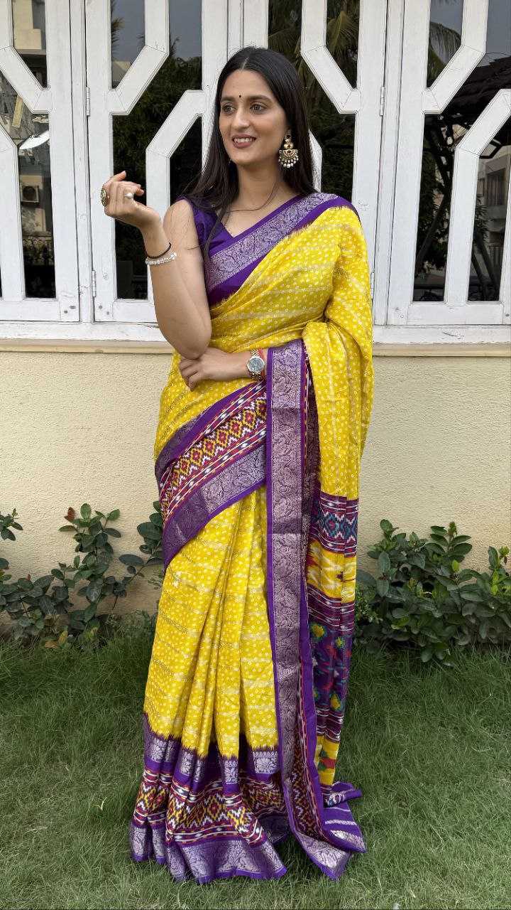 YNF COTTON SILK KESH117 RWC52 SAREES WHOLESALE HALDI OUTFITS COTTON BANDHANI YELLOW SAREES MANUFACTURER