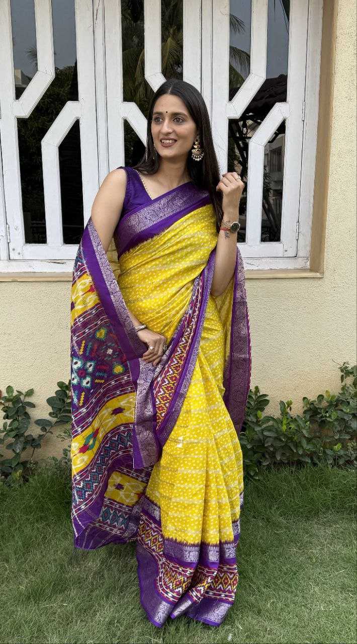 YNF COTTON SILK KESH117 RWC52 SAREES WHOLESALE HALDI OUTFITS COTTON BANDHANI YELLOW SAREES MANUFACTURER