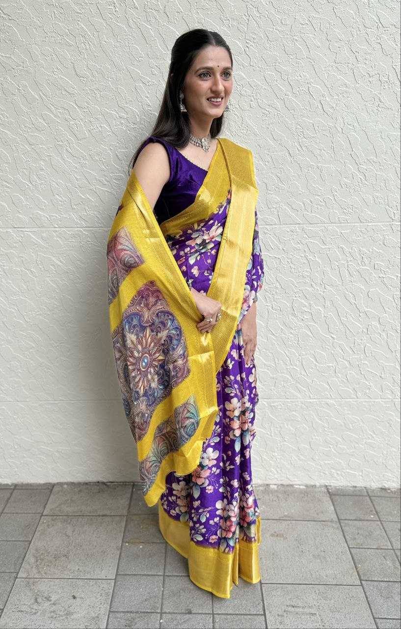 YNF DOLA SILK KESH117 RWC103 SILK SAREES WHOLESALE FESTIVAL SILK DOLA SILK ZARI BORDER SILK PRINTED SILK SAREES MANUFACTURER