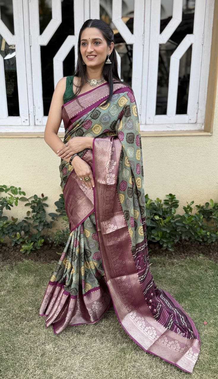 YNF DOLA SILK KESH117 RWC104 SILK SAREES WHOLESALE FESTIVAL SILK DOLA SILK ZARI BORDER SILK PRINTED SILK SAREES MANUFACTURER