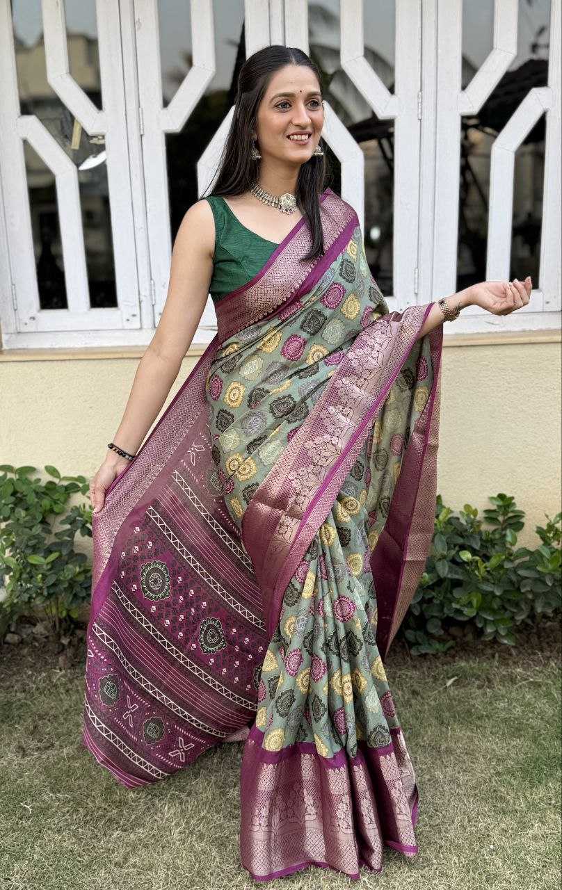 YNF DOLA SILK KESH117 RWC104 SILK SAREES WHOLESALE FESTIVAL SILK DOLA SILK ZARI BORDER SILK PRINTED SILK SAREES MANUFACTURER