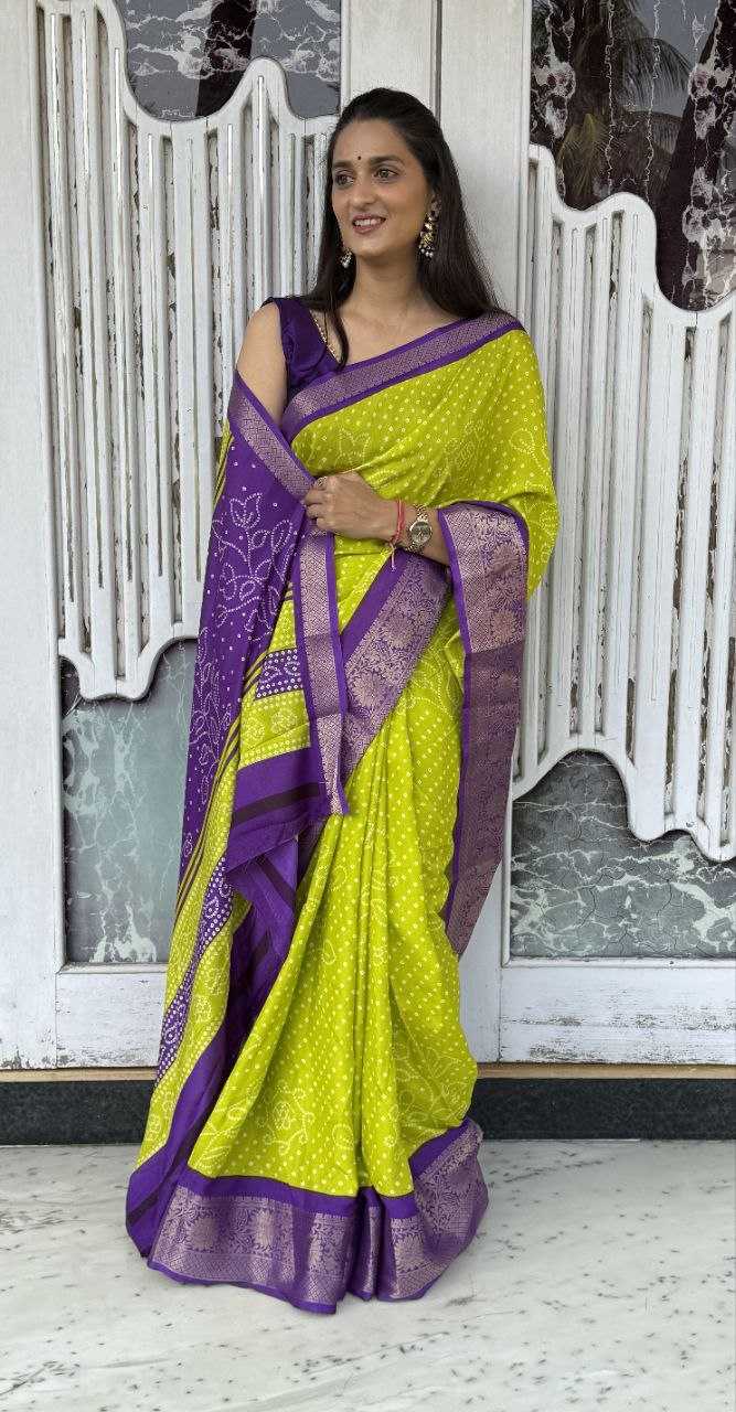 YNF DOLA SILK KESH117 RWC37 SILK SAREES WHOLESALE DOLA SILK ZARI BORDER SILK UNIFORM BANDHANI SAREES MANUFACTURER