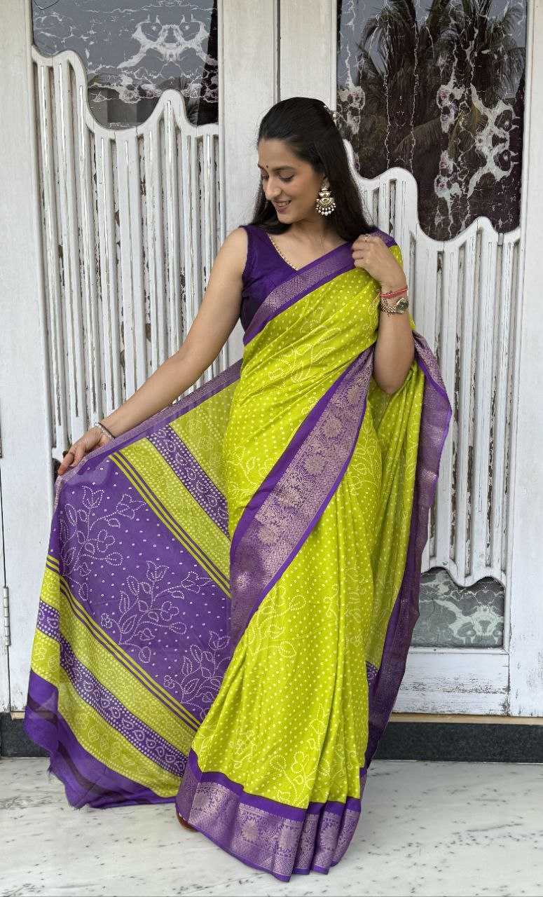 YNF DOLA SILK KESH117 RWC37 SILK SAREES WHOLESALE DOLA SILK ZARI BORDER SILK UNIFORM BANDHANI SAREES MANUFACTURER