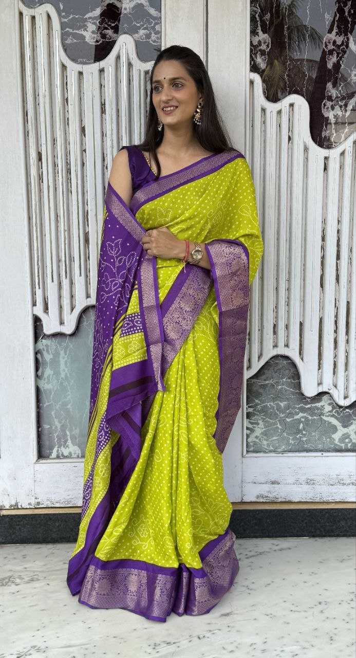 YNF DOLA SILK KESH117 RWC37 SILK SAREES WHOLESALE DOLA SILK ZARI BORDER SILK UNIFORM BANDHANI SAREES MANUFACTURER