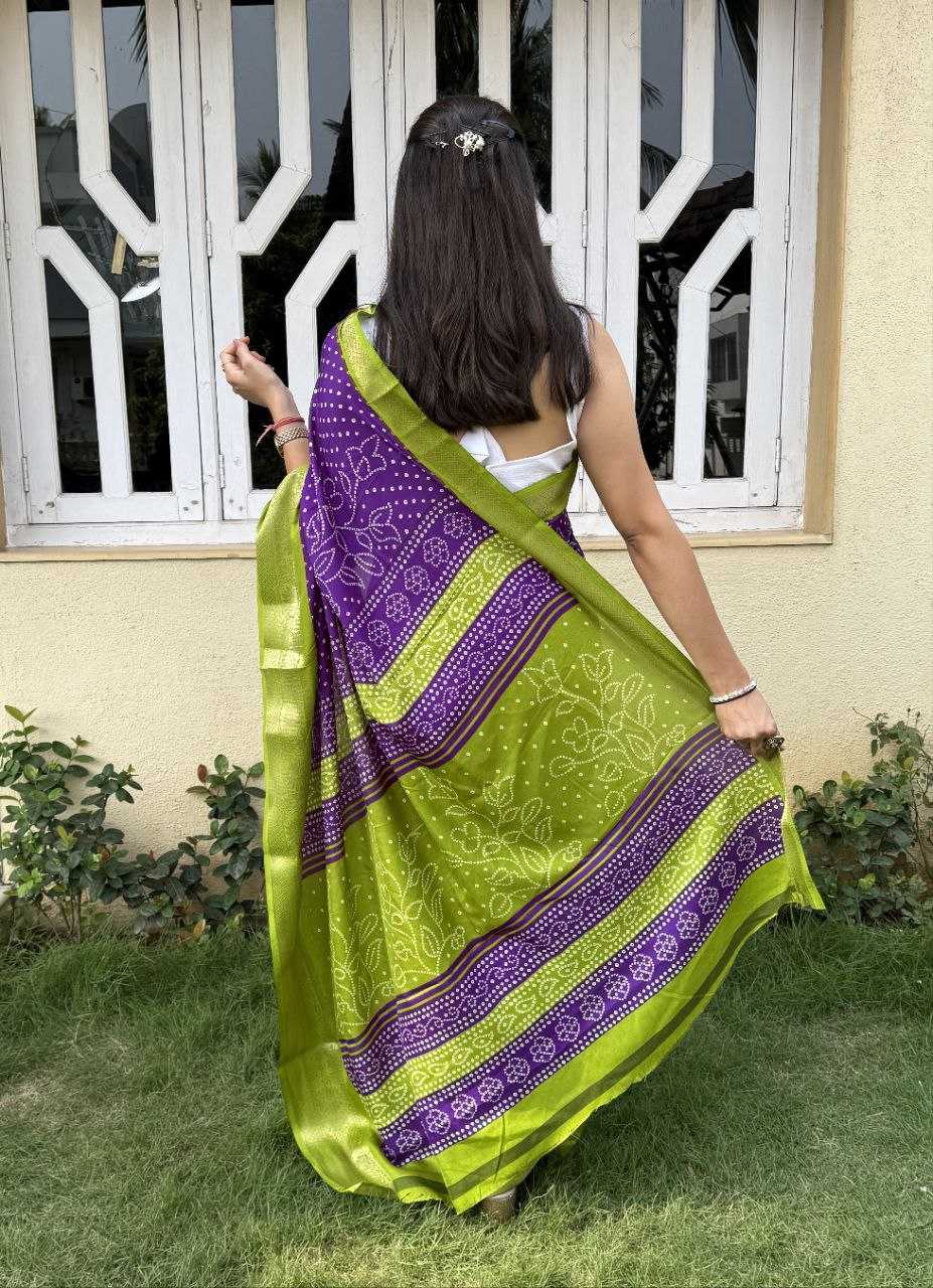 YNF DOLA SILK KESH117 RWC41 SILK SAREES WHOLESALE DOLA SILK ZARI BORDER SILK UNIFORM BANDHANI PURPLE SILK SAREES MANUFACTURER