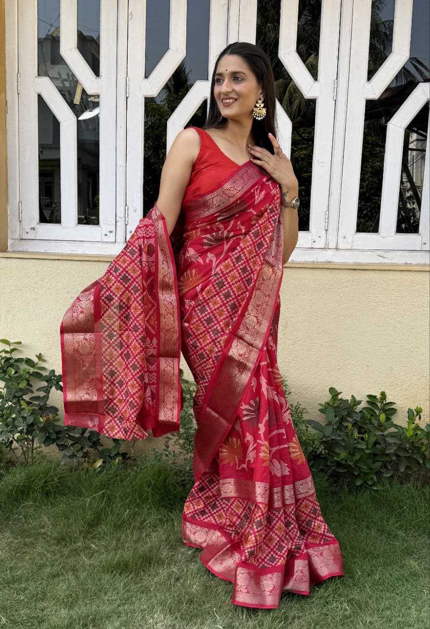 YNF DOLA SILK KESH117 RWC56 SILK SAREES WHOLESALE DOLA SILK ZARI BORDER SILK RED SAREES MANUFACTURER