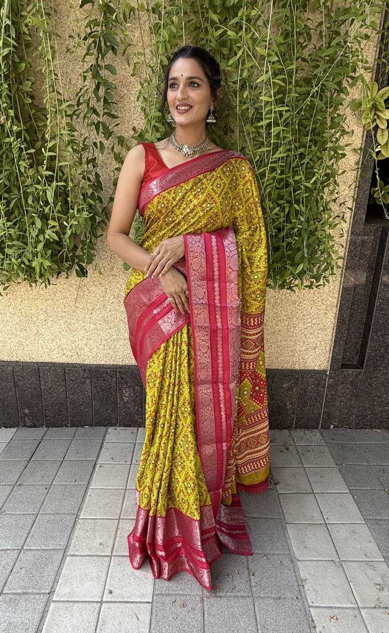 YNF DOLA SILK KESH117 RWC70 SILK SAREES WHOLESALE DOLA SILK ZARI BORDER SILK YELLOW SILK SAREES MANUFACTURER