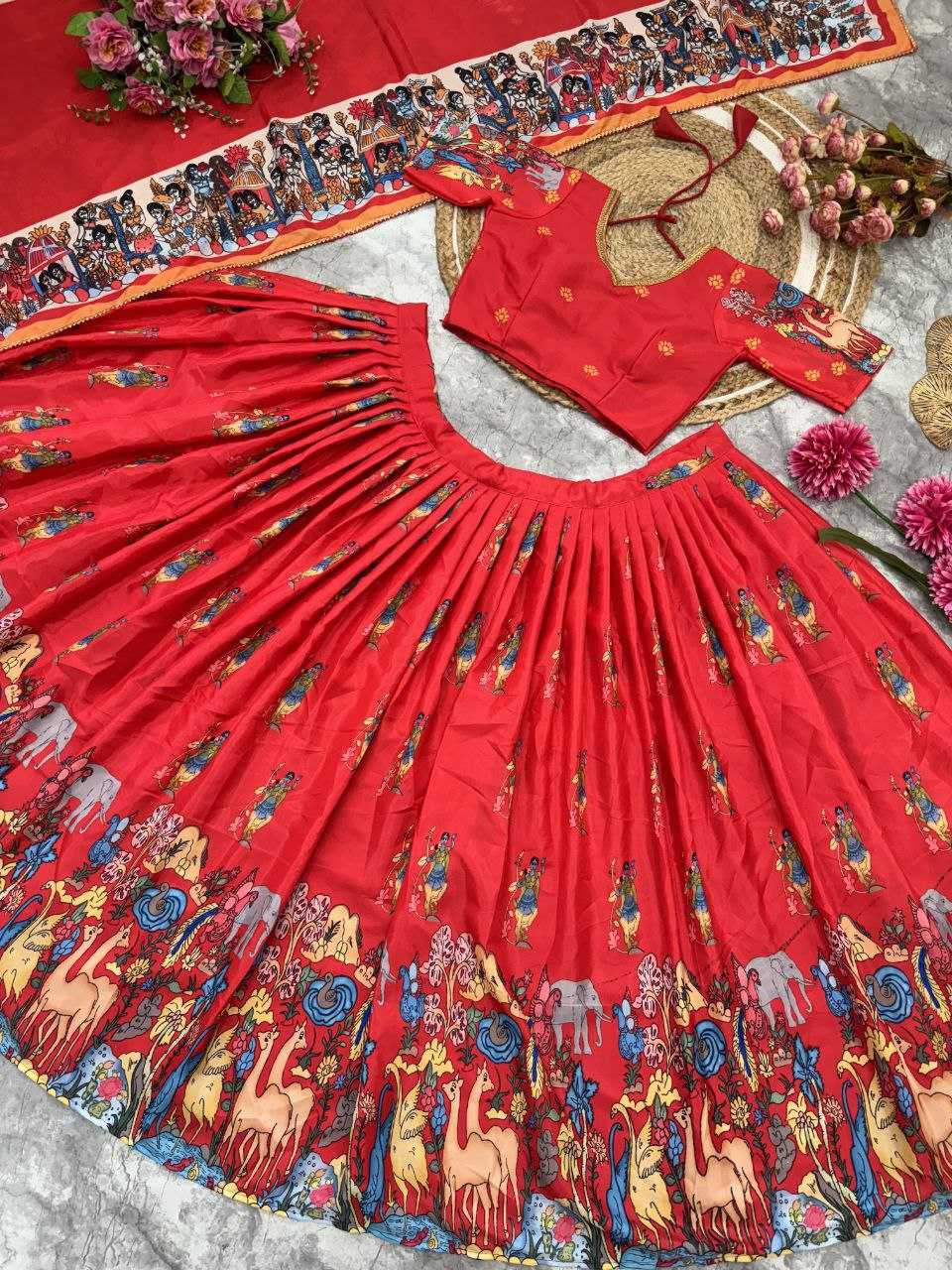 YNF DOLA SILK KESH188 9244 LEHENGAS WHOLESALE SILK WEDDING PRINTED LEHENGAS WITH DUPATTA AND BLOUSE MANUFACTURER