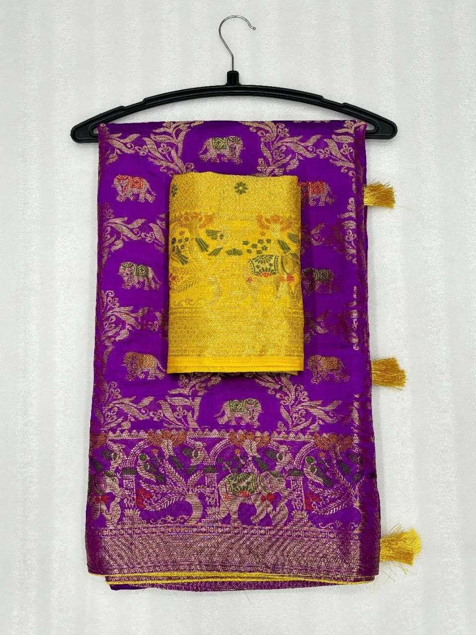 YNF DOLA SILK KESH213 RIN08 SILK SAREES WHOLESALE DOLA SILK ZARI BORDER SILK PURPLE WEDDING OUTFITS SAREES MANUFACTURER