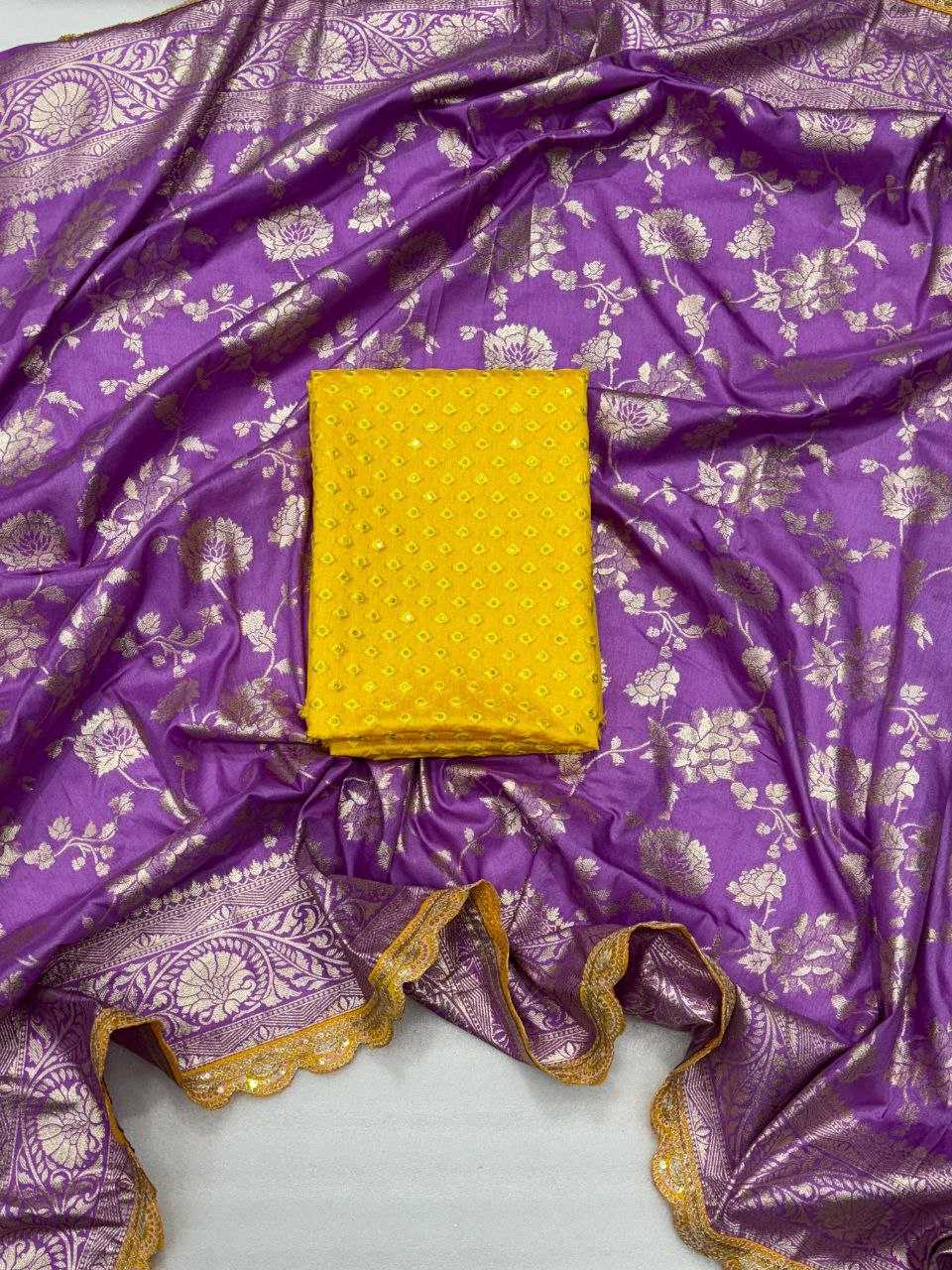 YNF DOLA SILK KESH213 RIN14 SAREES WHOLESALE DOLA SILK PURE ZARI SILK PURPLE SAREES MANUFACTURER