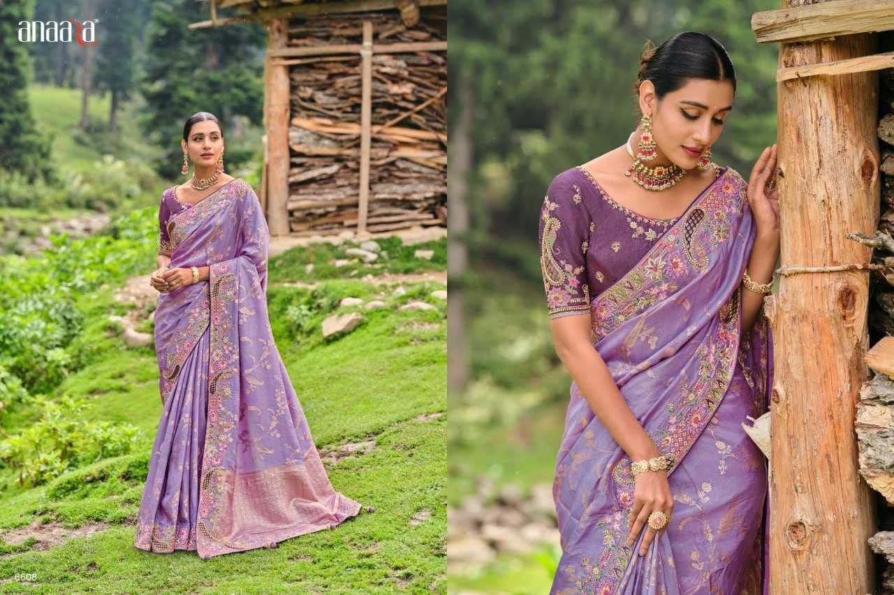 YNF DOLA SILK TATHASTU KESH113 Anaara 6608 CLOTHING BRANDS WHOLESALE SAREES MANUFACTURER 