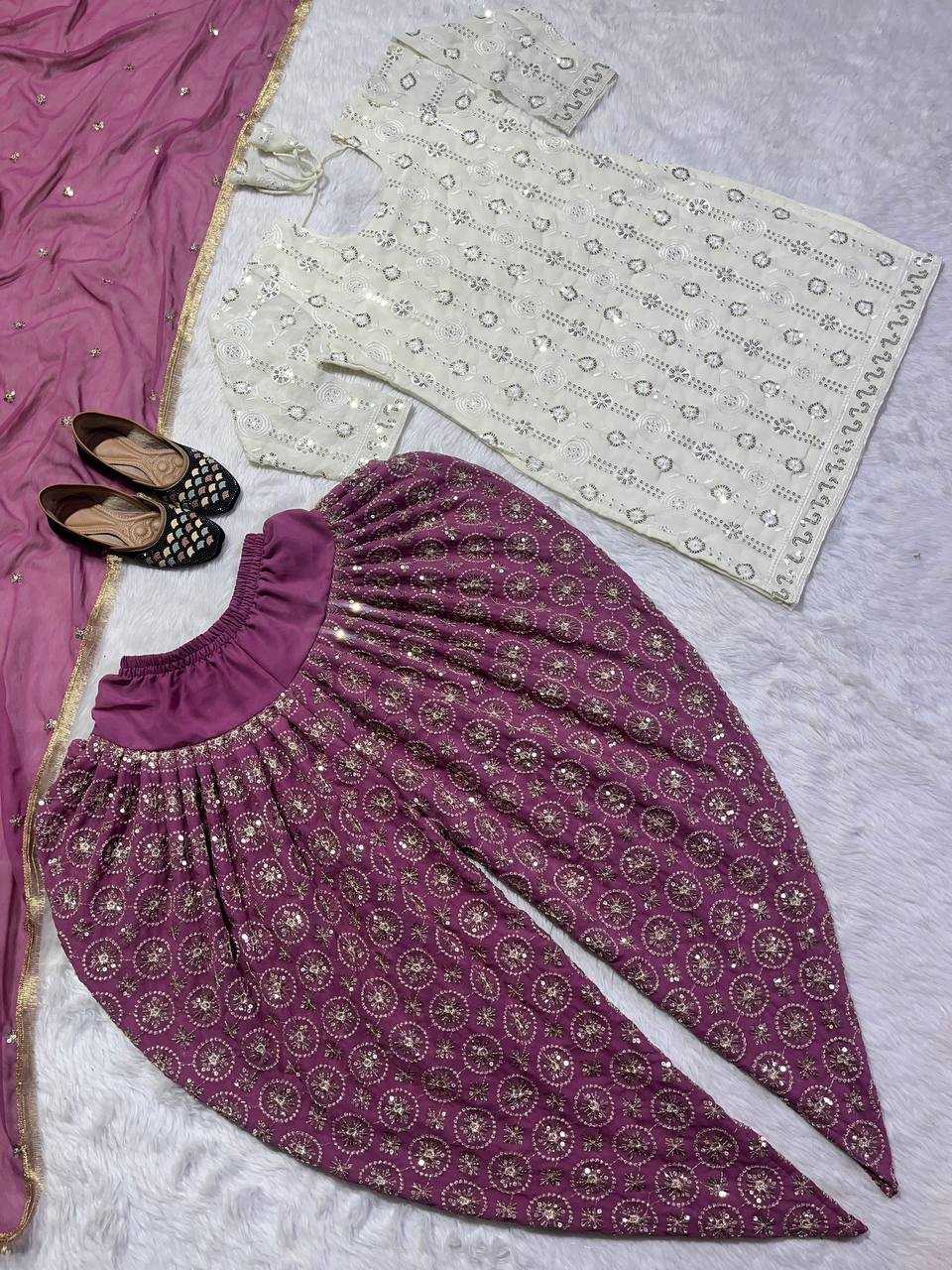 YNF FAUX GEORGETTE KESH144 1184 SUITS & DRESSES WHOLESALE EMBROIDERY DHOTI SALWAR GEORGETTE SUITS MANUFACTURE