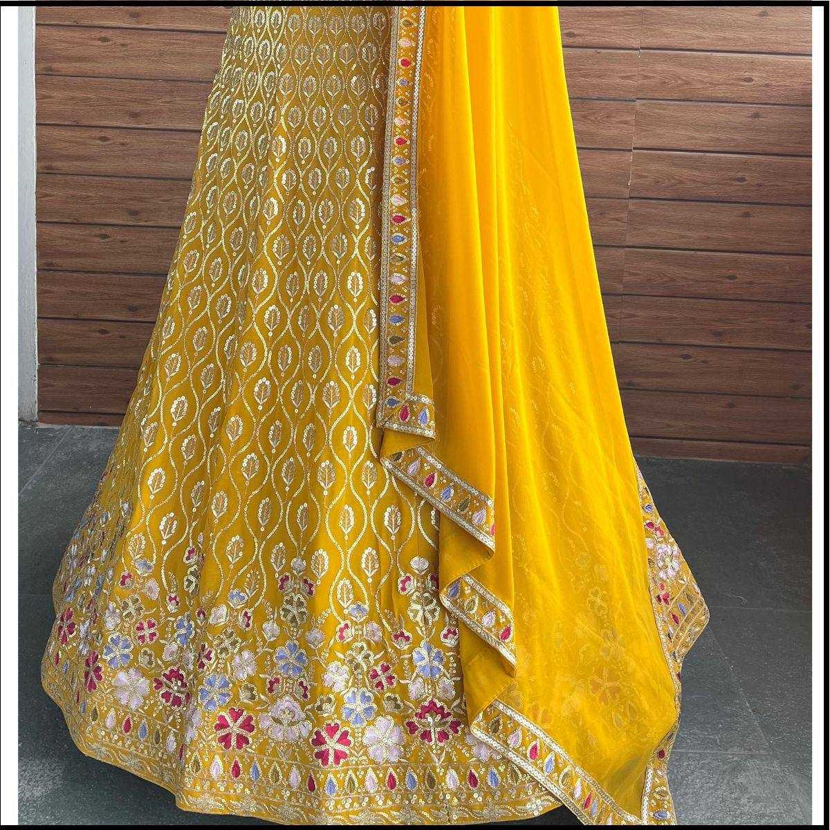 YNF FAUX GEORGETTE RIN131 2261 LEHENGAS WHOLESALE EMBROIDERY WEDDING GEORGETTE SEQUINS LEHENGAS MANUFACTURER