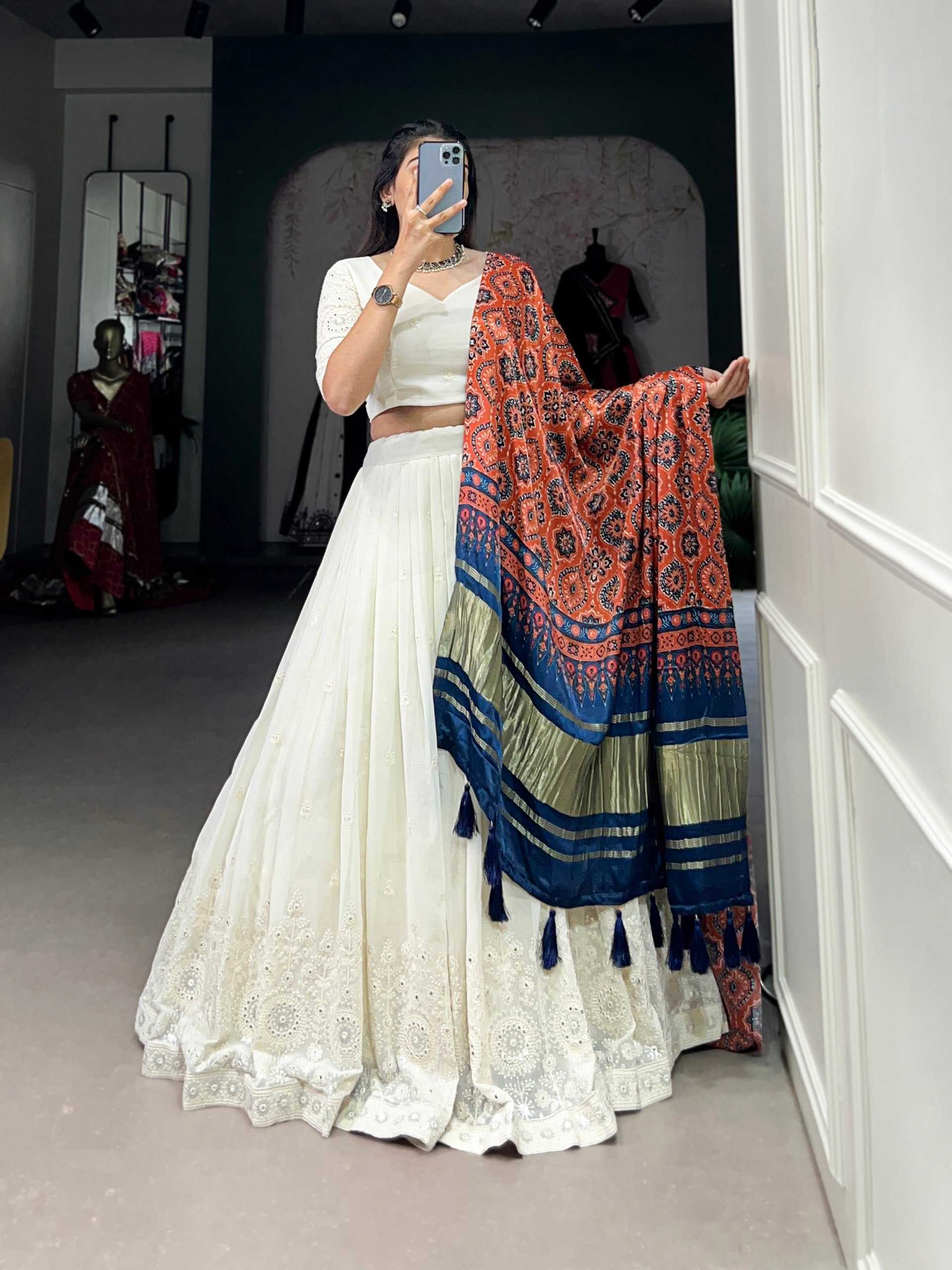 YNF GEORGETTE KESH134 1501 LEHENGAS WHOLESALE GEORGETTE WEDDING WHITE LEHENGA WITH DUPTTA WEDDING LEHENGAS MANUFACTURER