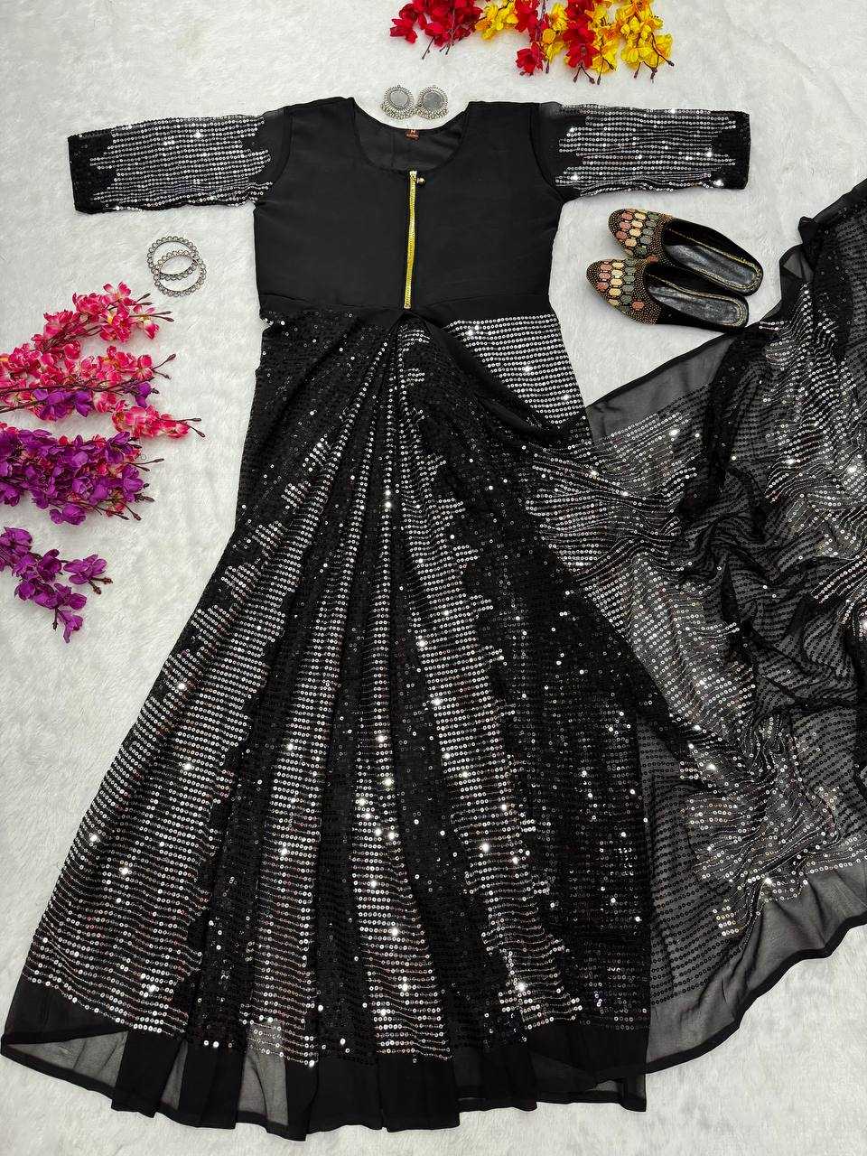 YNF GEORGETTE KESH224 216 SAREES WHOLESALE FANCY GOWNS PARTY WEAR GEORGETTE SAREES GOWNS DESIGNER MANUFACTURER