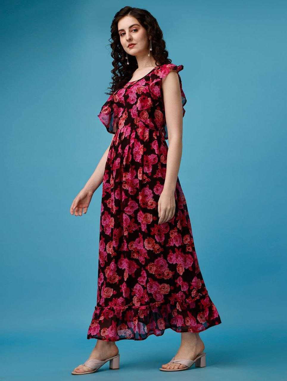 YNF GEORGETTE KESH268 365 SUITS & DRESSES WHOLESALE DRESSES PRINTED GEORGETTE DRESSES MANUFACTURER