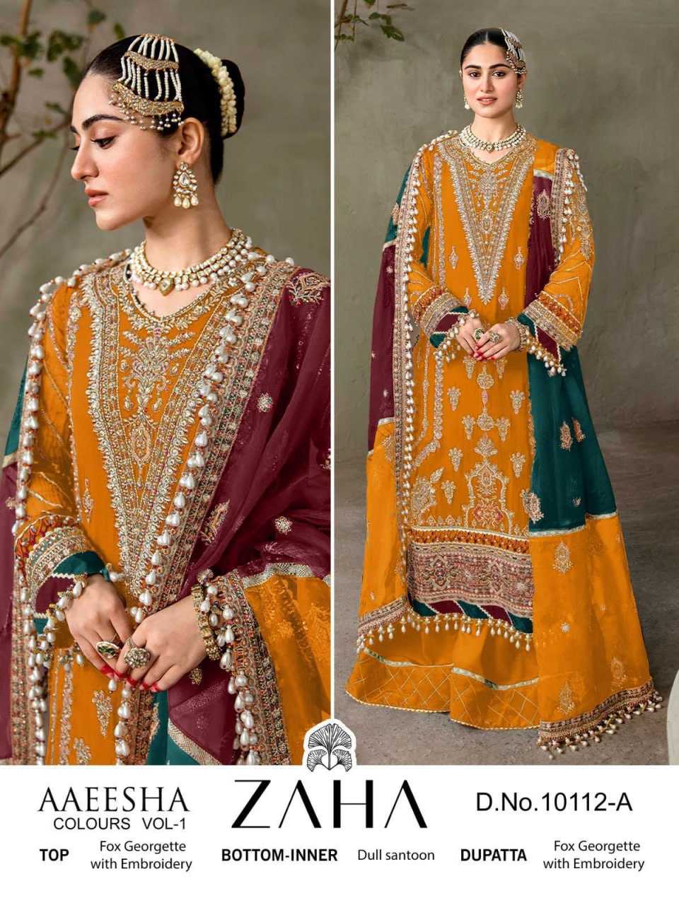 YNF GEORGETTE RAMSHA RIN145 MRD06 CLOTHING BRANDS WHOLESALE SUIT MANUFACTURER