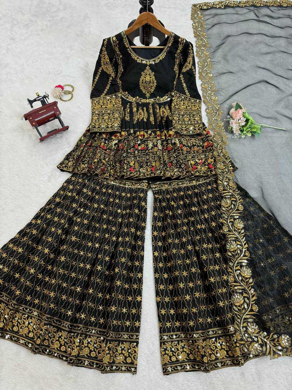 YNF GEORGETTE RIN169 5787 SUITS & DRESSES SHARARA SALWAR GEORGETTE PAKISTANI WEDDING LADIES SUITS MANUFACTUR