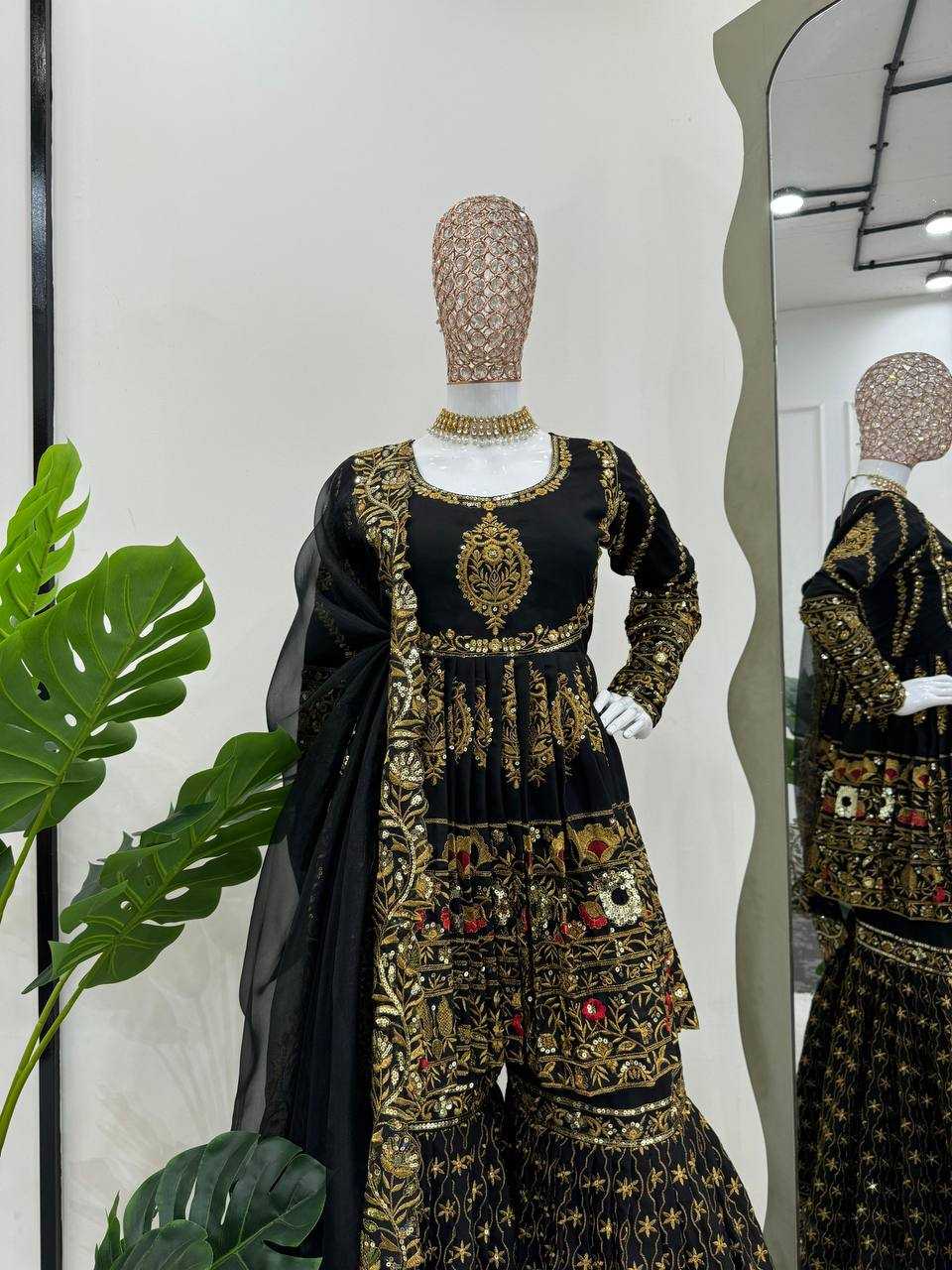 YNF GEORGETTE RIN169 5787 SUITS & DRESSES SHARARA SALWAR GEORGETTE PAKISTANI WEDDING LADIES SUITS MANUFACTUR