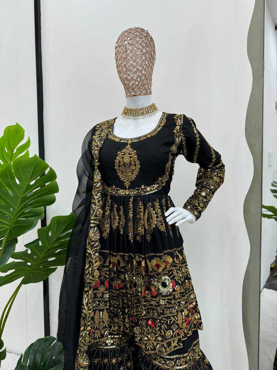 YNF GEORGETTE RIN169 5787 SUITS & DRESSES SHARARA SALWAR GEORGETTE PAKISTANI WEDDING LADIES SUITS MANUFACTUR