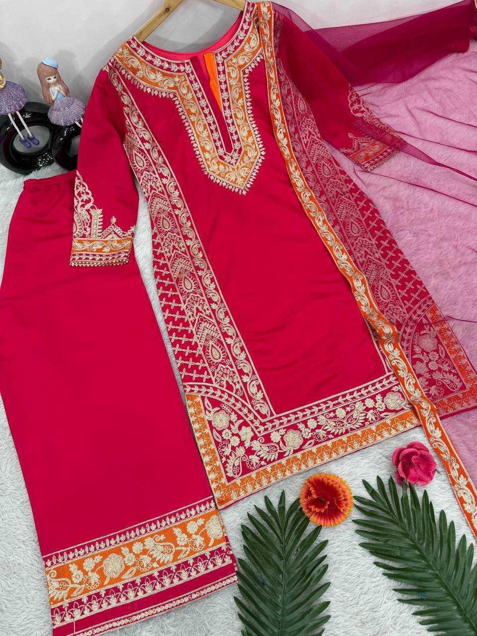 YNF HEAVY ROMAN SILK KESH139 1659 SUITS & DRESSES WHOLESALE LADIES SILK WEDDING PINK SALWAR SUITS MANUFACTURE