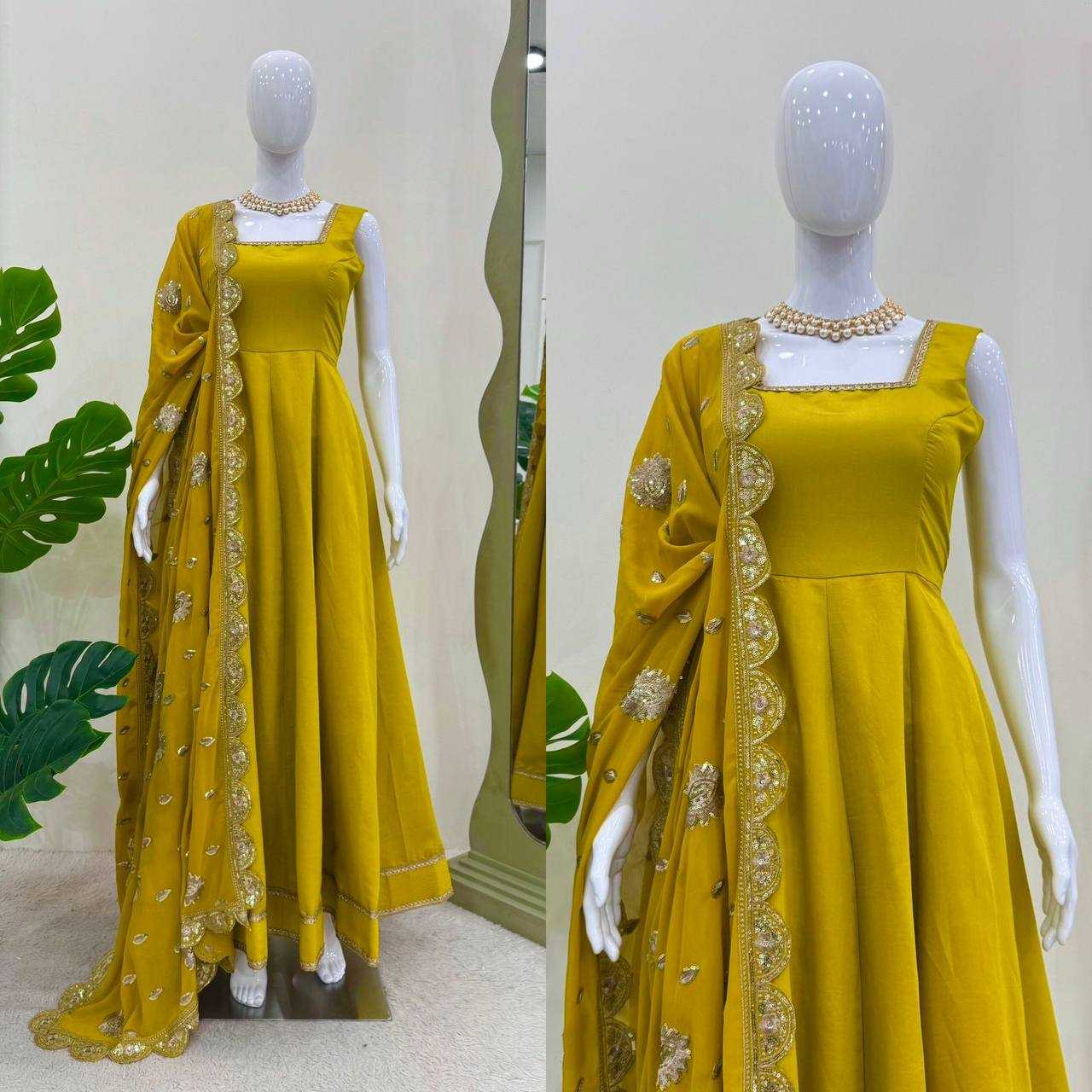 YNF HEAVY ROMAN SILK RIN133 1489 GOWNS WHOLESALE WEDDING ANARKALI SILK GOWNS MANUFACTURER