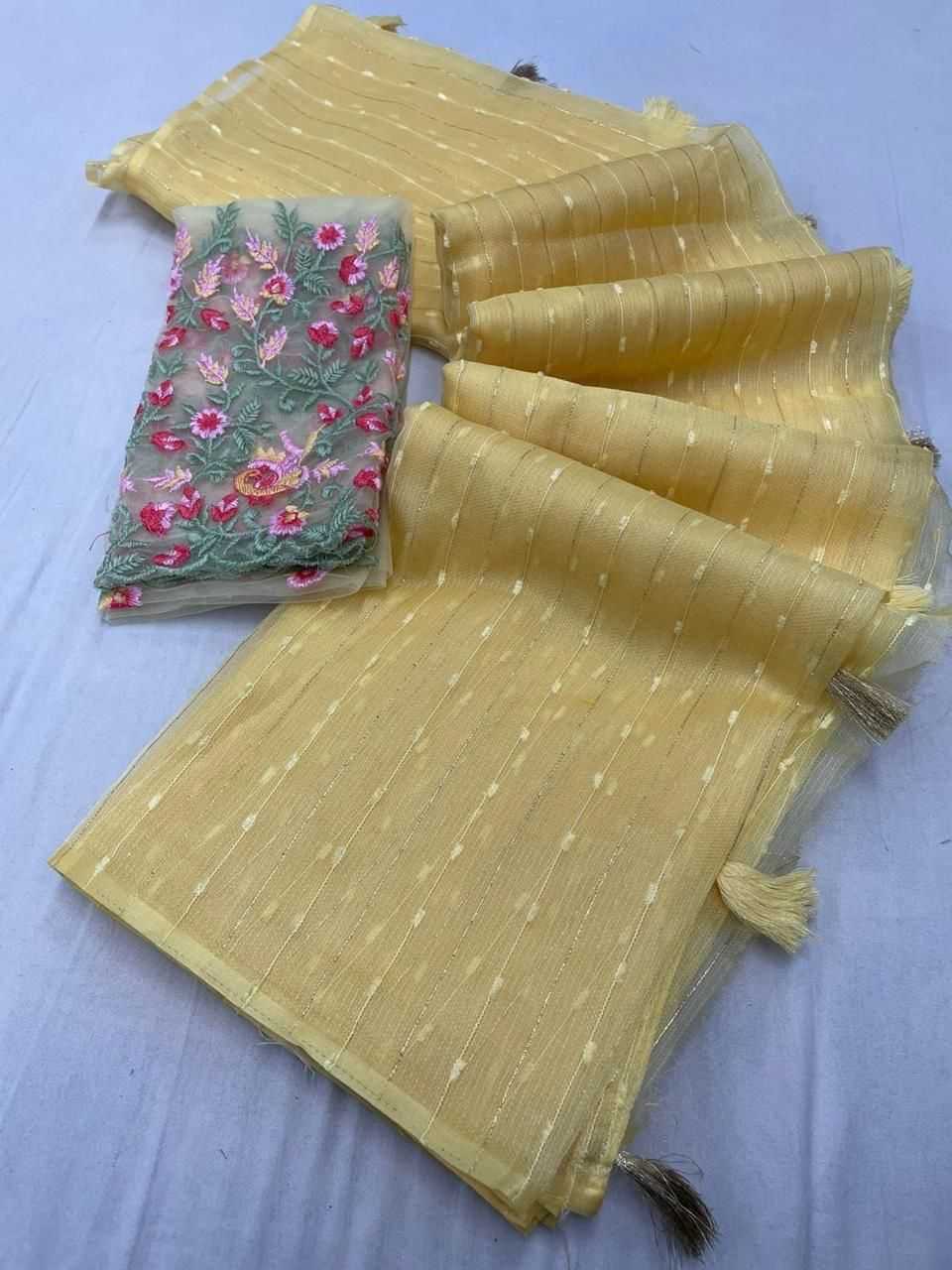 YNF JUTE KESH255 ETF04 SAREES WHOLESALE SEQUENCE TRADITIONAL EMBROIDERY LADIES SAREES MANUFACTURER