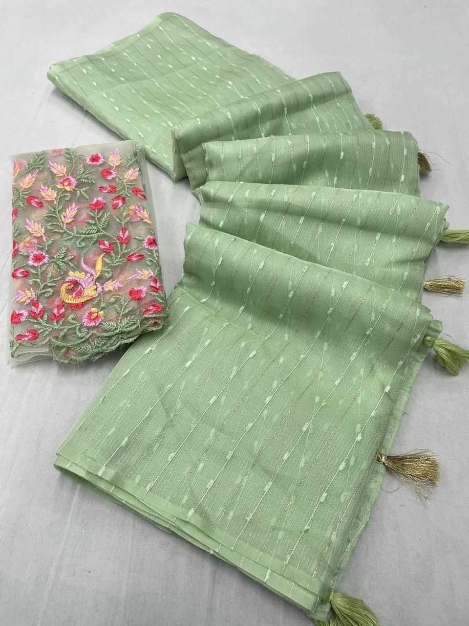 YNF JUTE KESH255 ETF04 SAREES WHOLESALE SEQUENCE TRADITIONAL EMBROIDERY LADIES SAREES MANUFACTURER