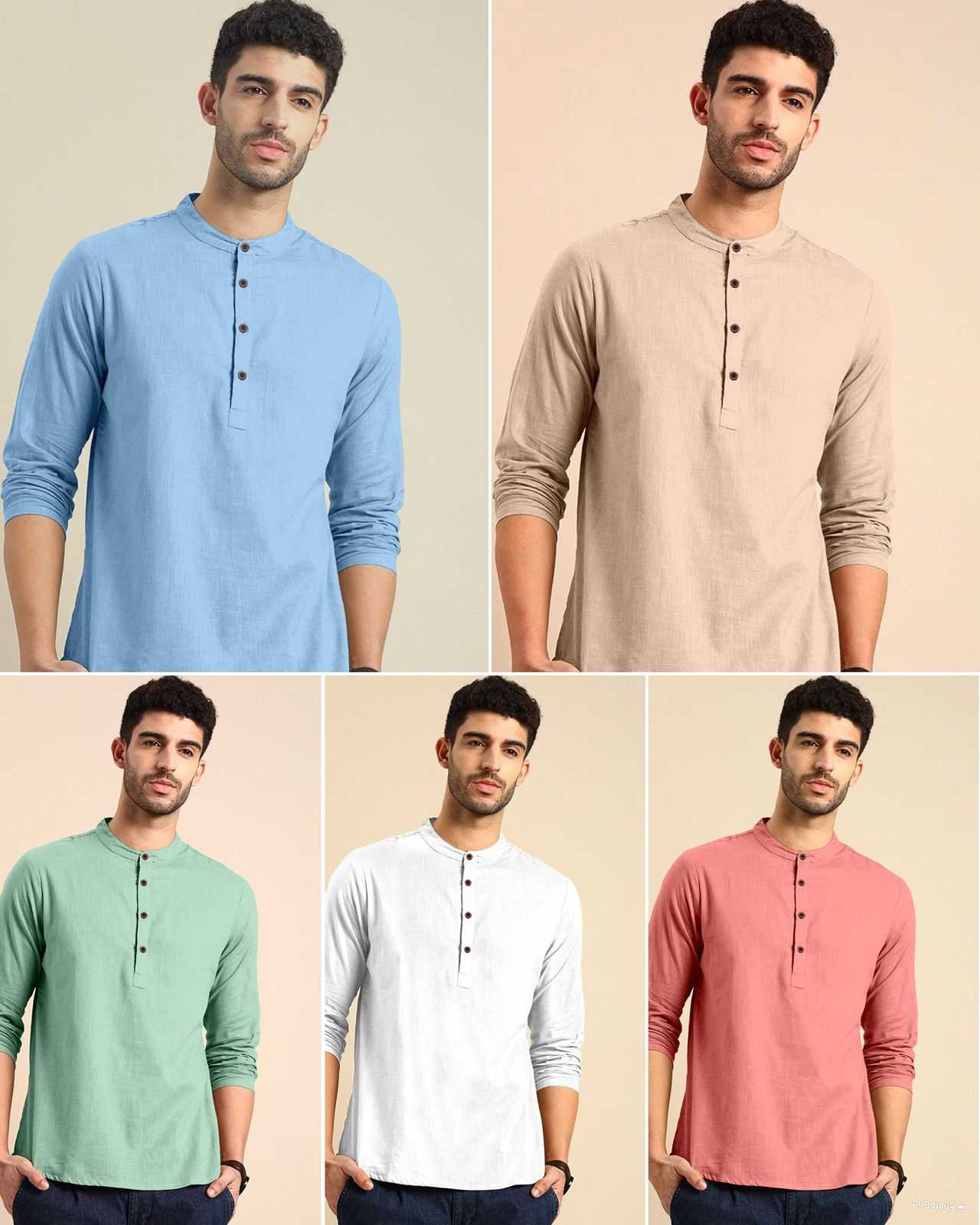 YNF KHADI COTTON KESH392 VAI04 MENS WEAR WHOLESALE KHADI COTTON CASUAL WEAR MENS SHIRTS MANUFACTURER